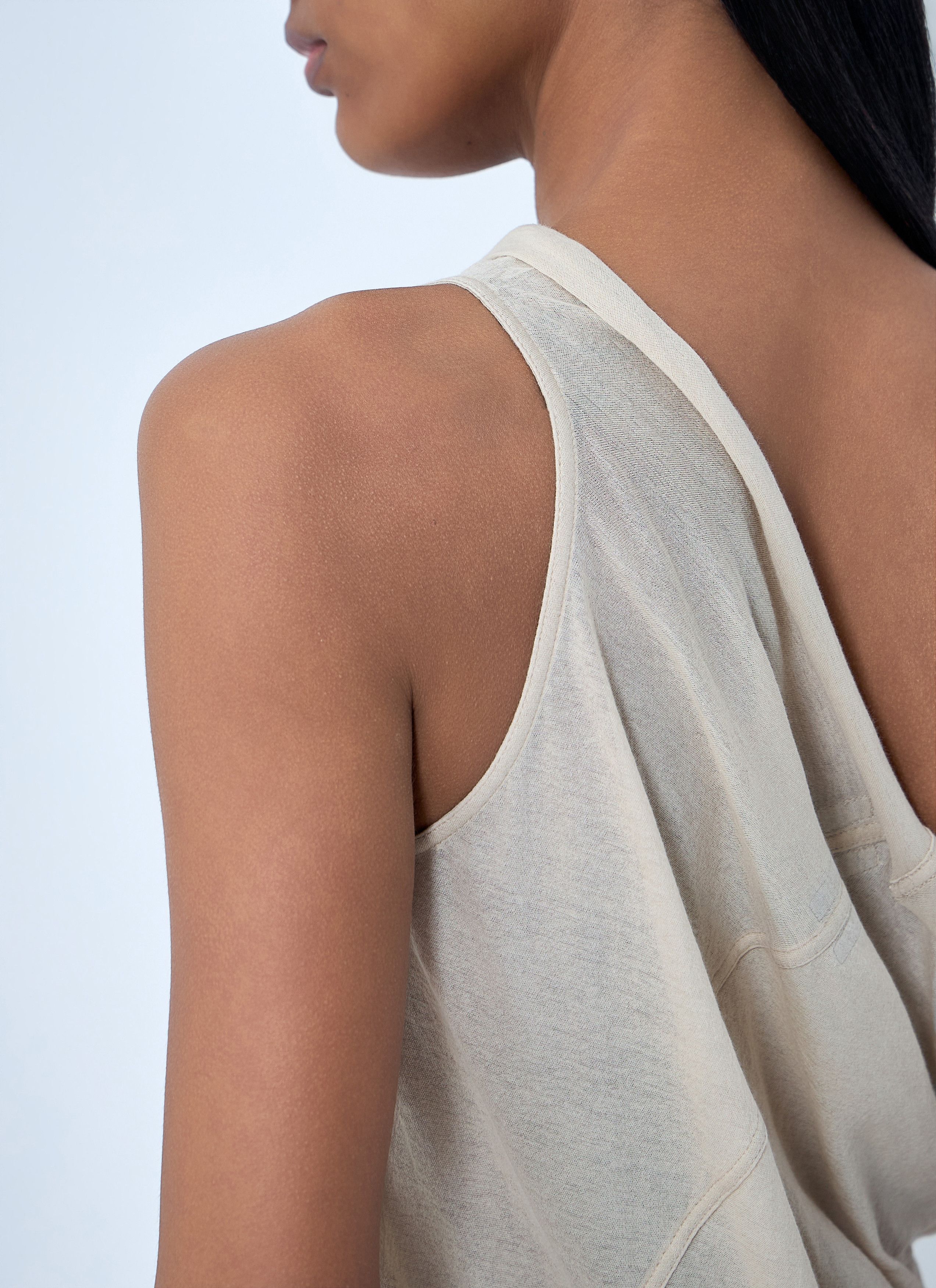 Rick Owens Asymmetric Draped T-Shirt Size M / US 6-8 / IT 42-44 - 6 Thumbnail