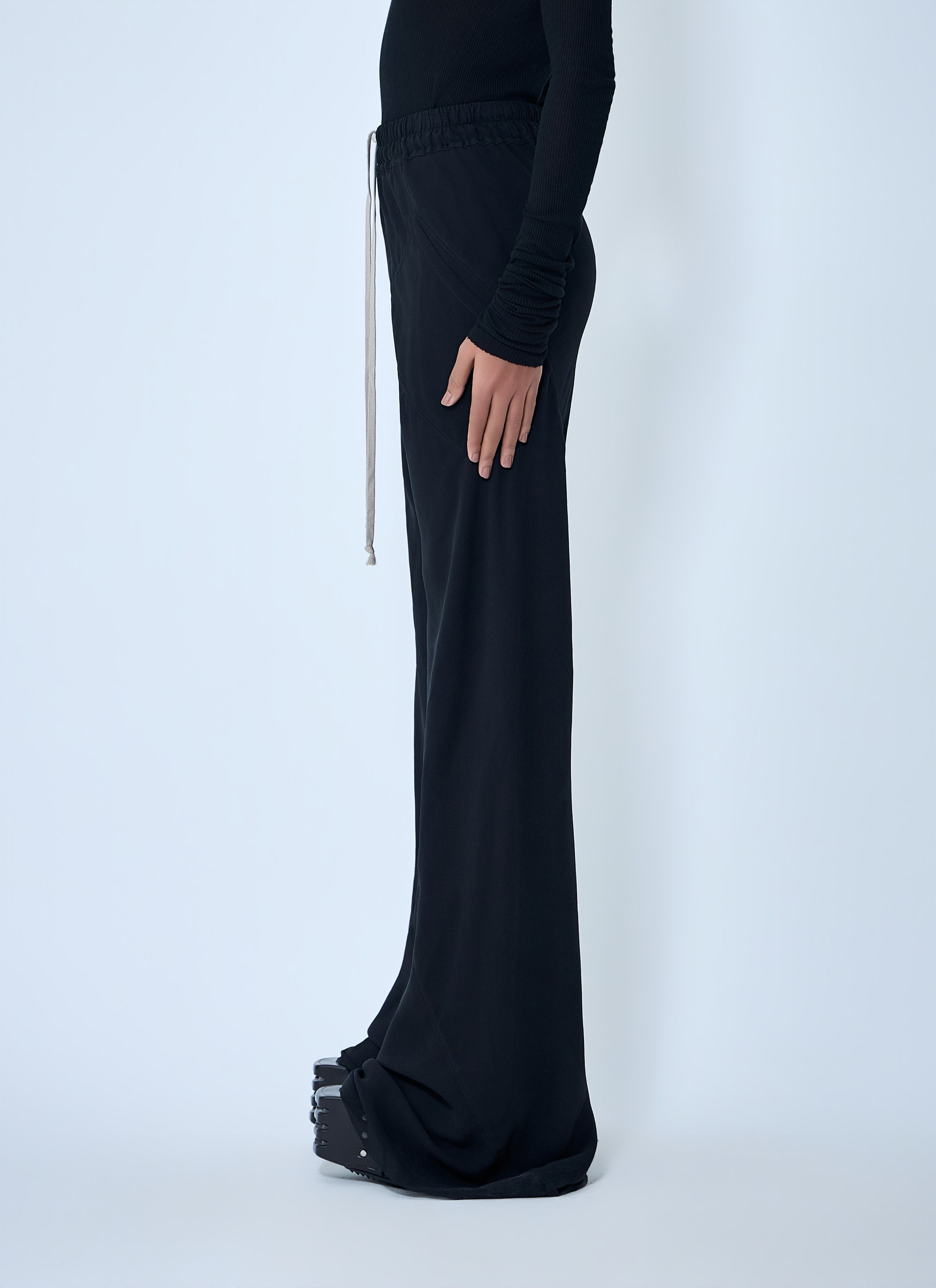 Rick Owens Drawstring Bias Pants Size 30" / US 8 / IT 44 - 3 Thumbnail