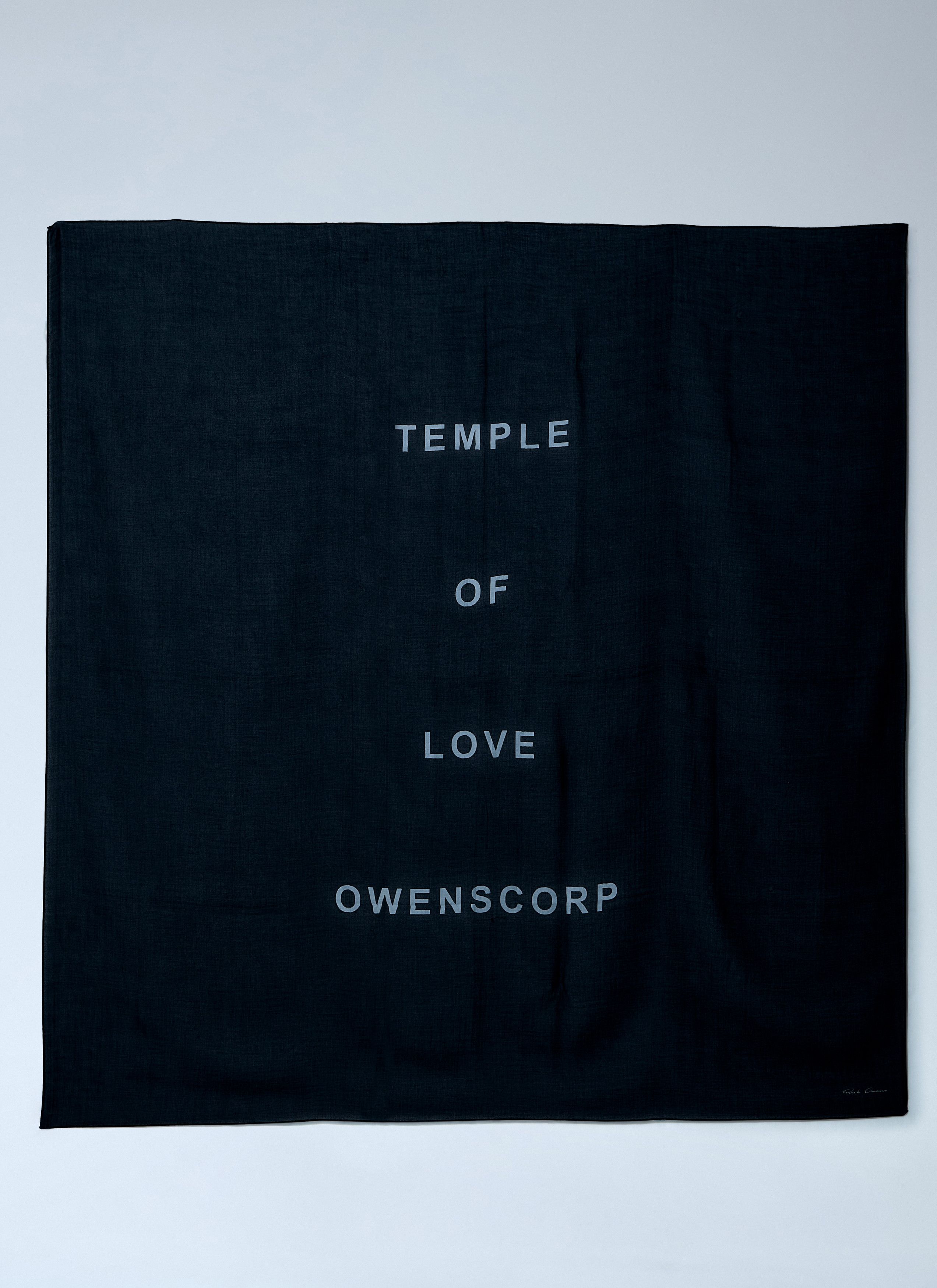 Rick Owens Printed Cotton Scarf Size ONE SIZE - 2 Thumbnail