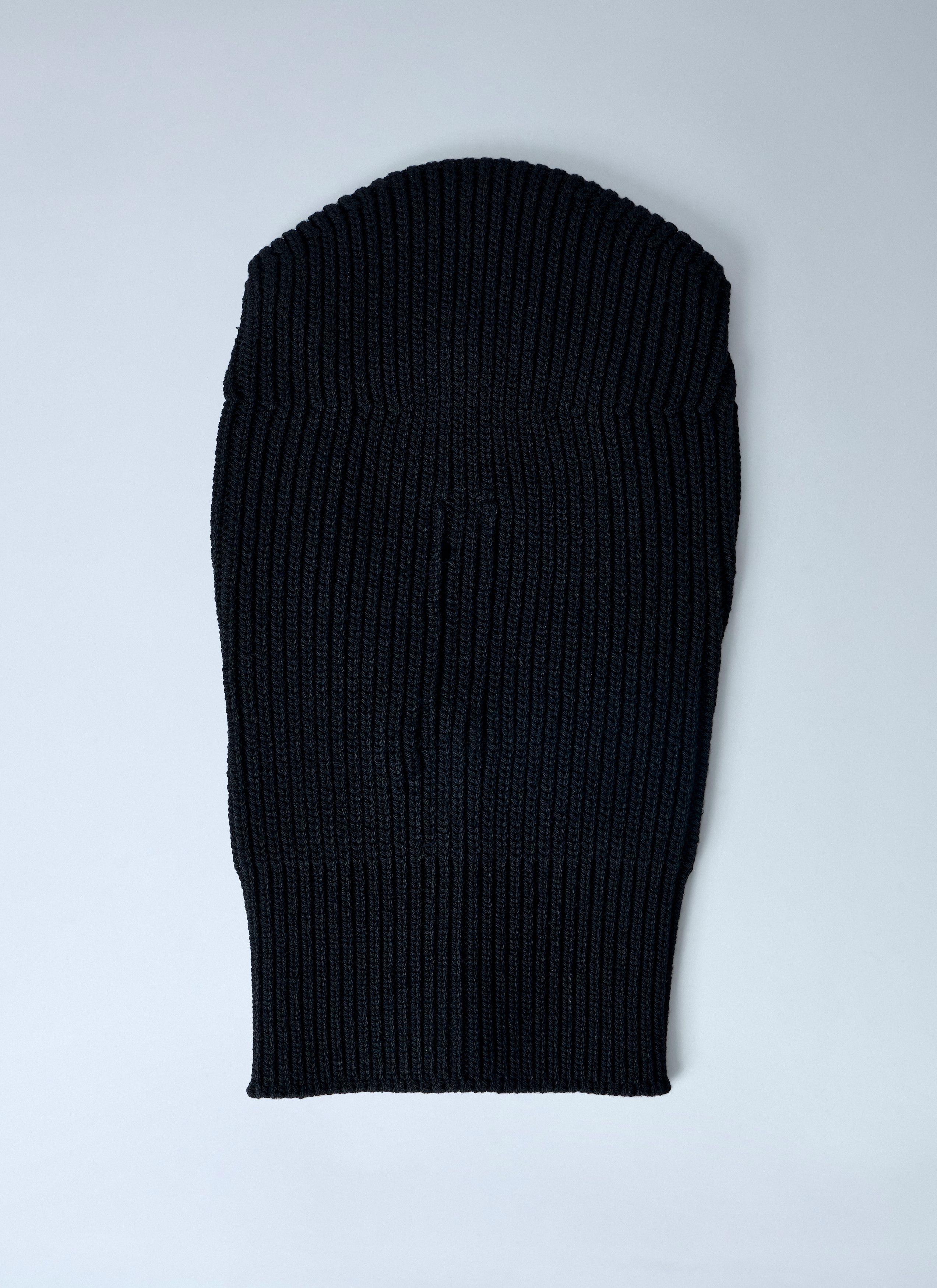 Rick Owens Ribbed Knit Balaclava Size ONE SIZE - 4 Thumbnail