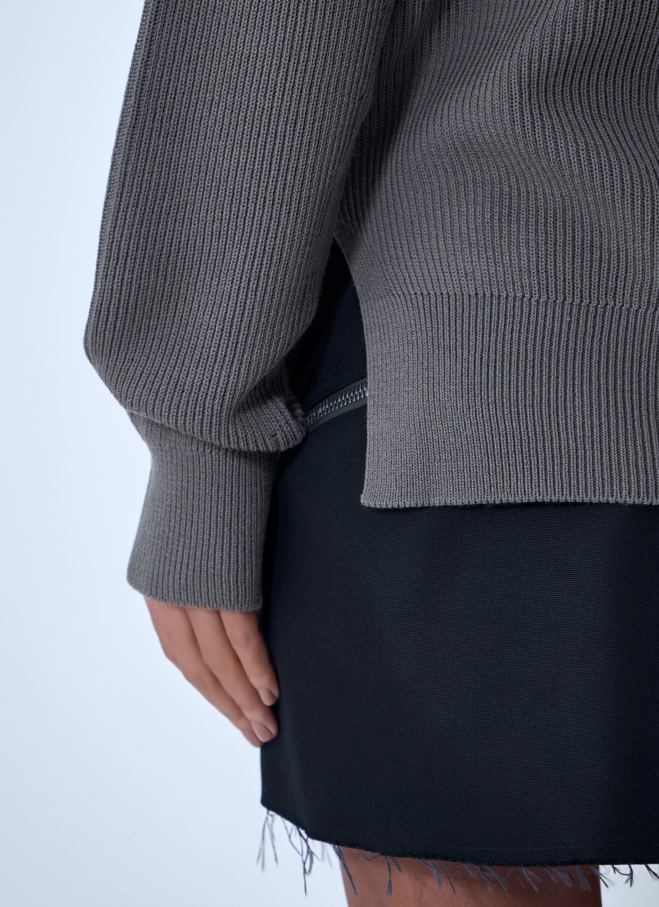 Rick Owens Ribbed Knit Sweater Size S / US 4 / IT 40 - 6 Thumbnail