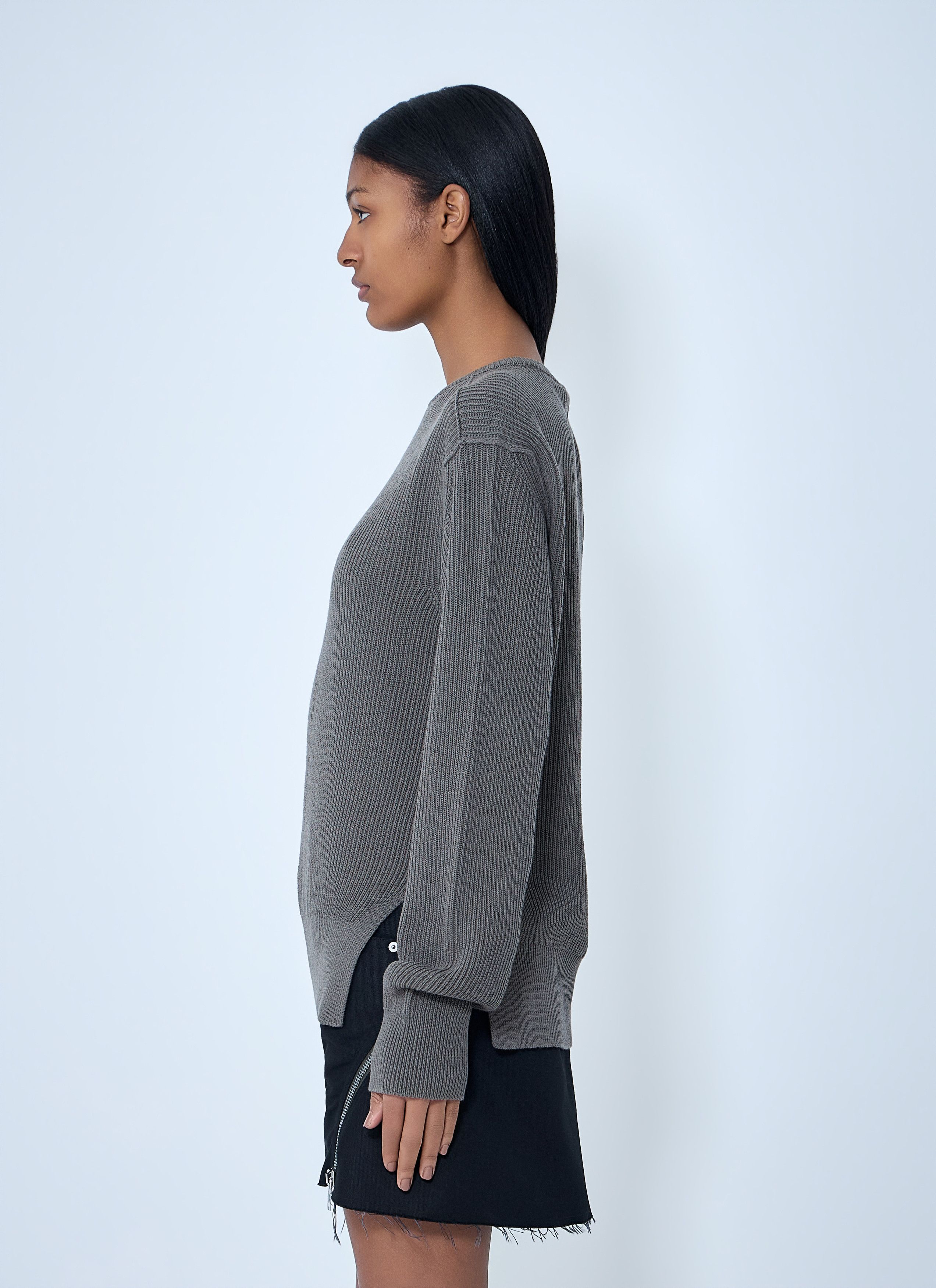 Rick Owens Ribbed Knit Sweater Size XS / US 0-2 / IT 36-38 - 3 Thumbnail