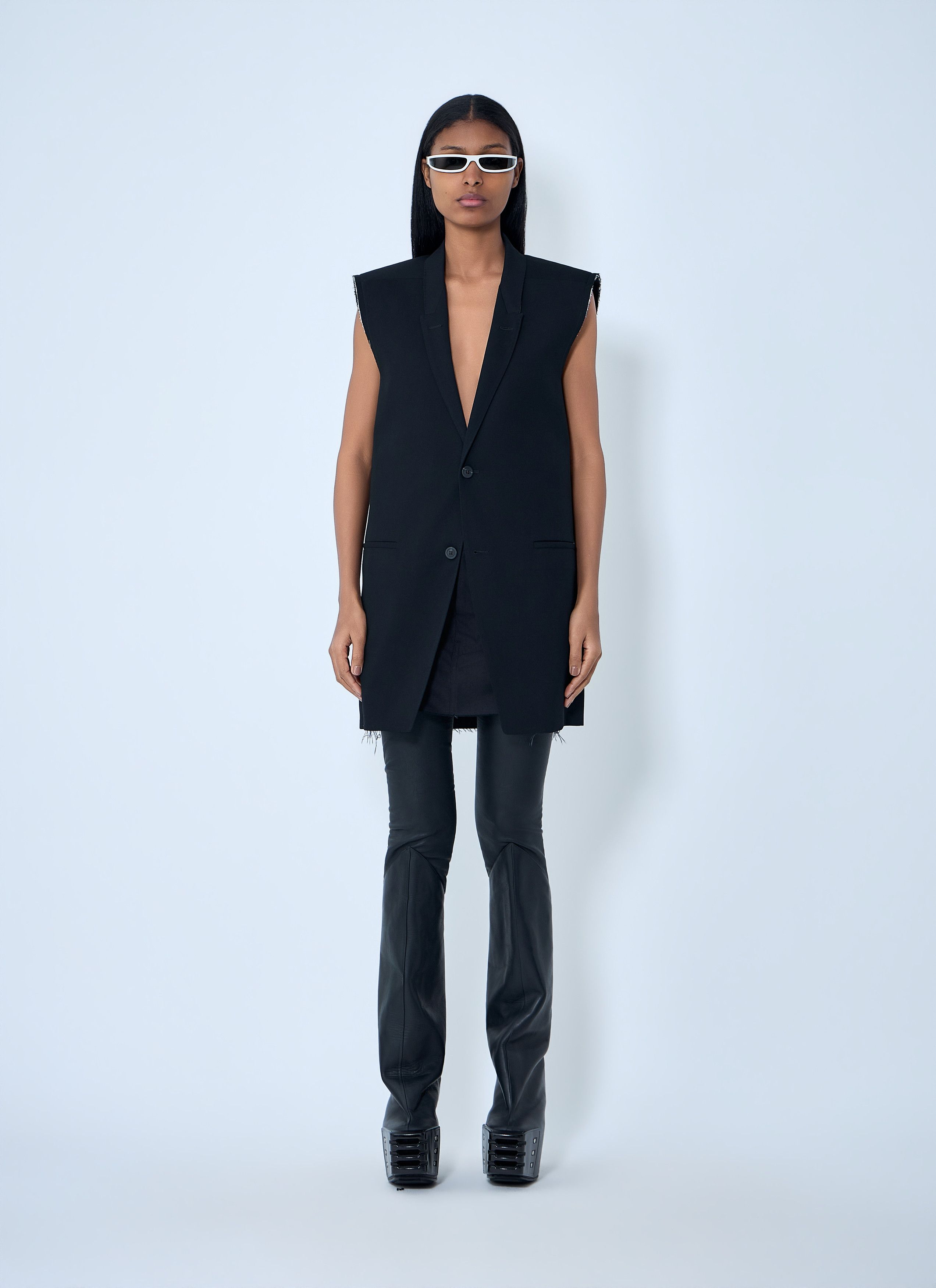 Rick Owens Sleeveless Tailored Blazer Size M / US 6-8 / IT 42-44 - 2 Thumbnail