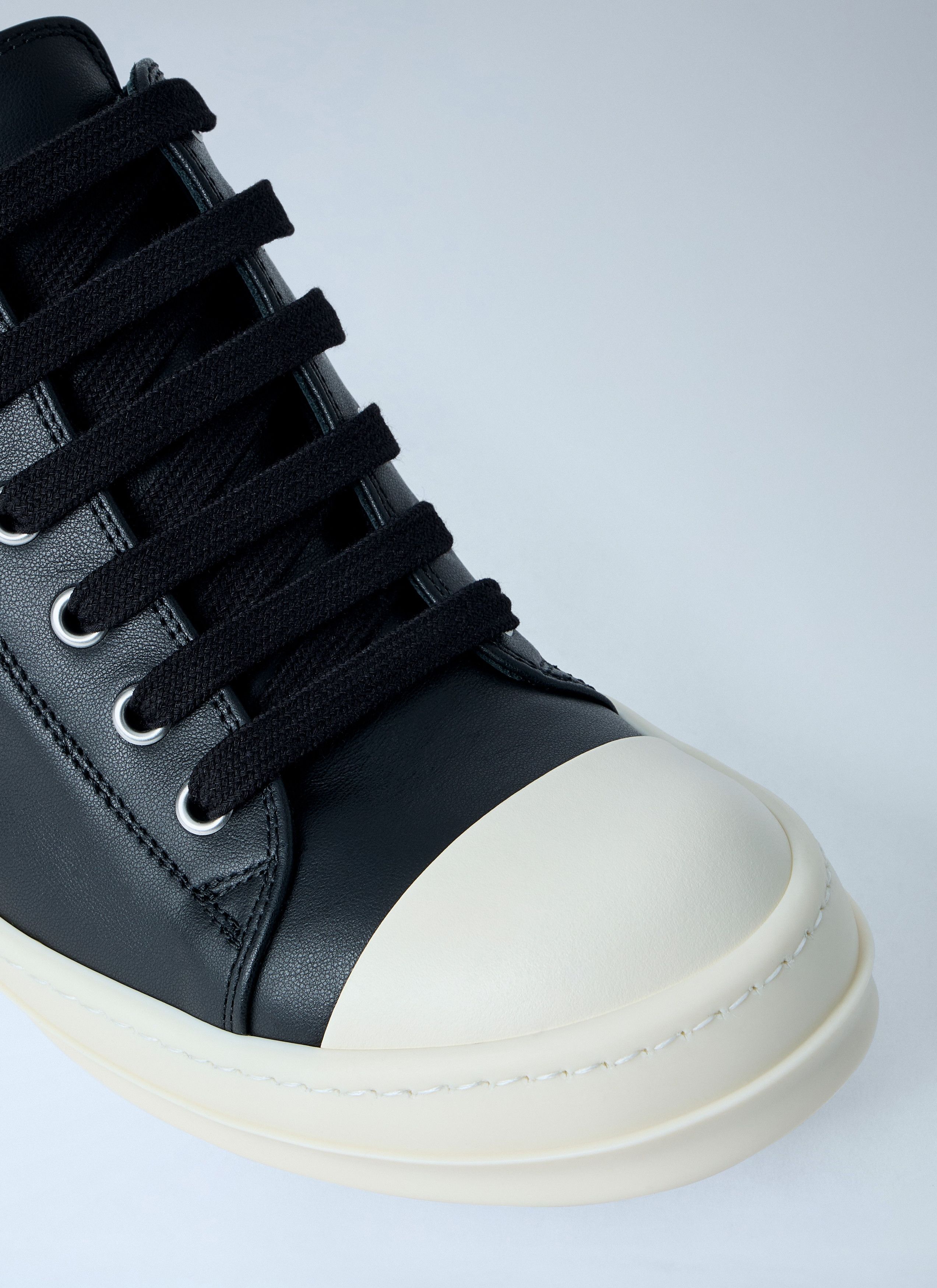 Rick Owens Leather Low-Top Sneakers Size US 8 / IT 38 - 3 Thumbnail