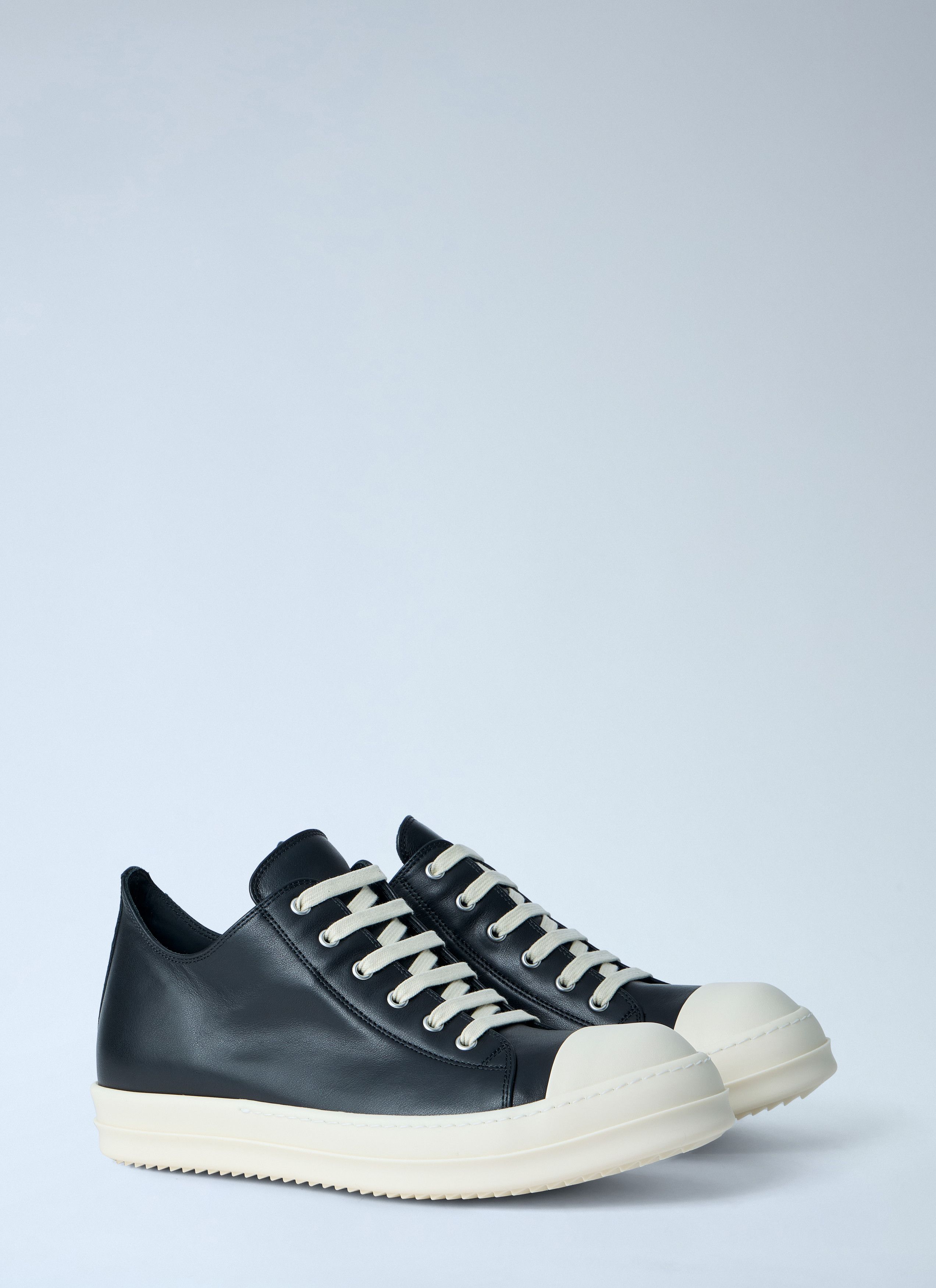 Rick Owens Leather Low-Top Sneakers Size US 9 / IT 39 - 2 Thumbnail