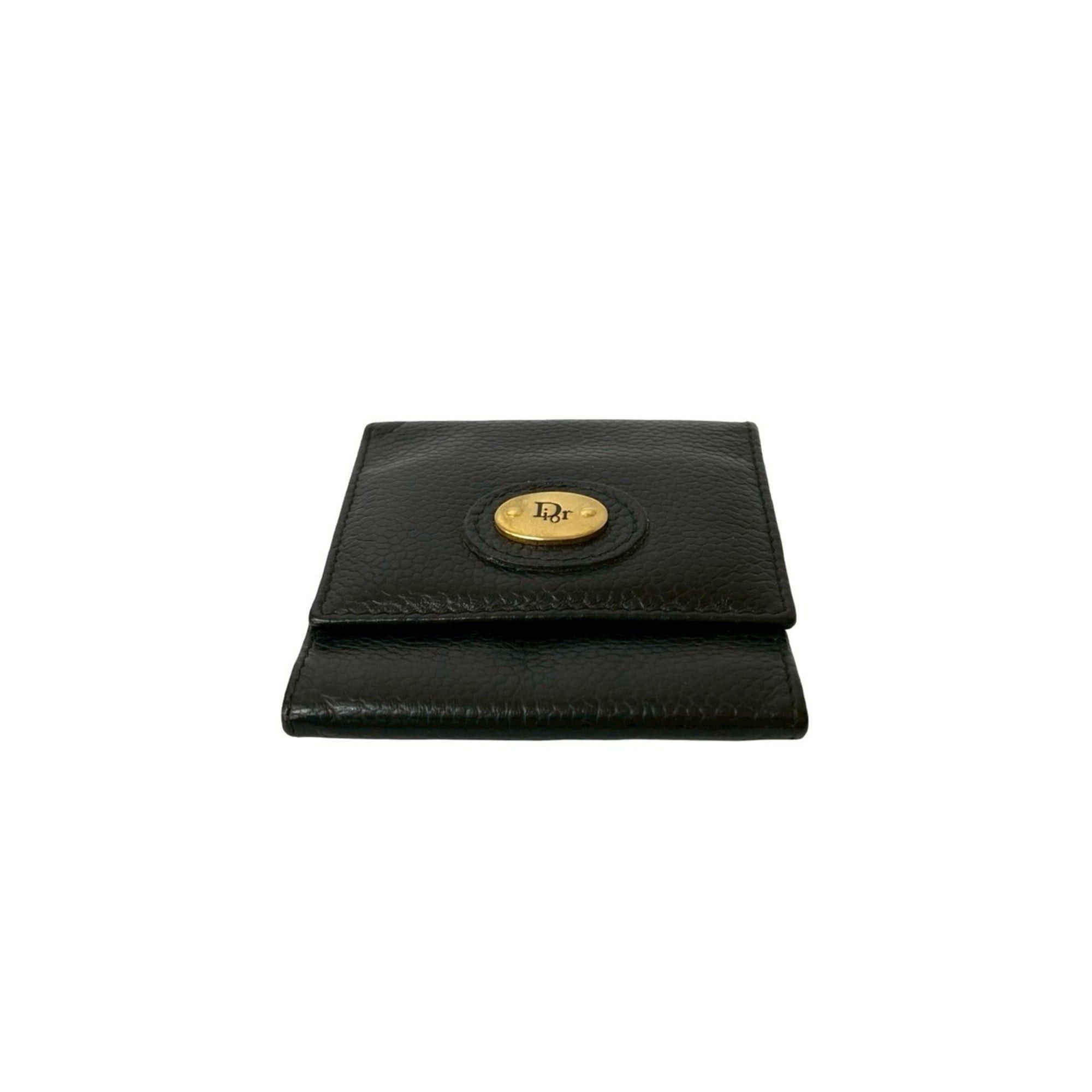 Dior Christian Dior Logo Leather Coin Case, Black, 04061 Size ONE SIZE - 6 Thumbnail