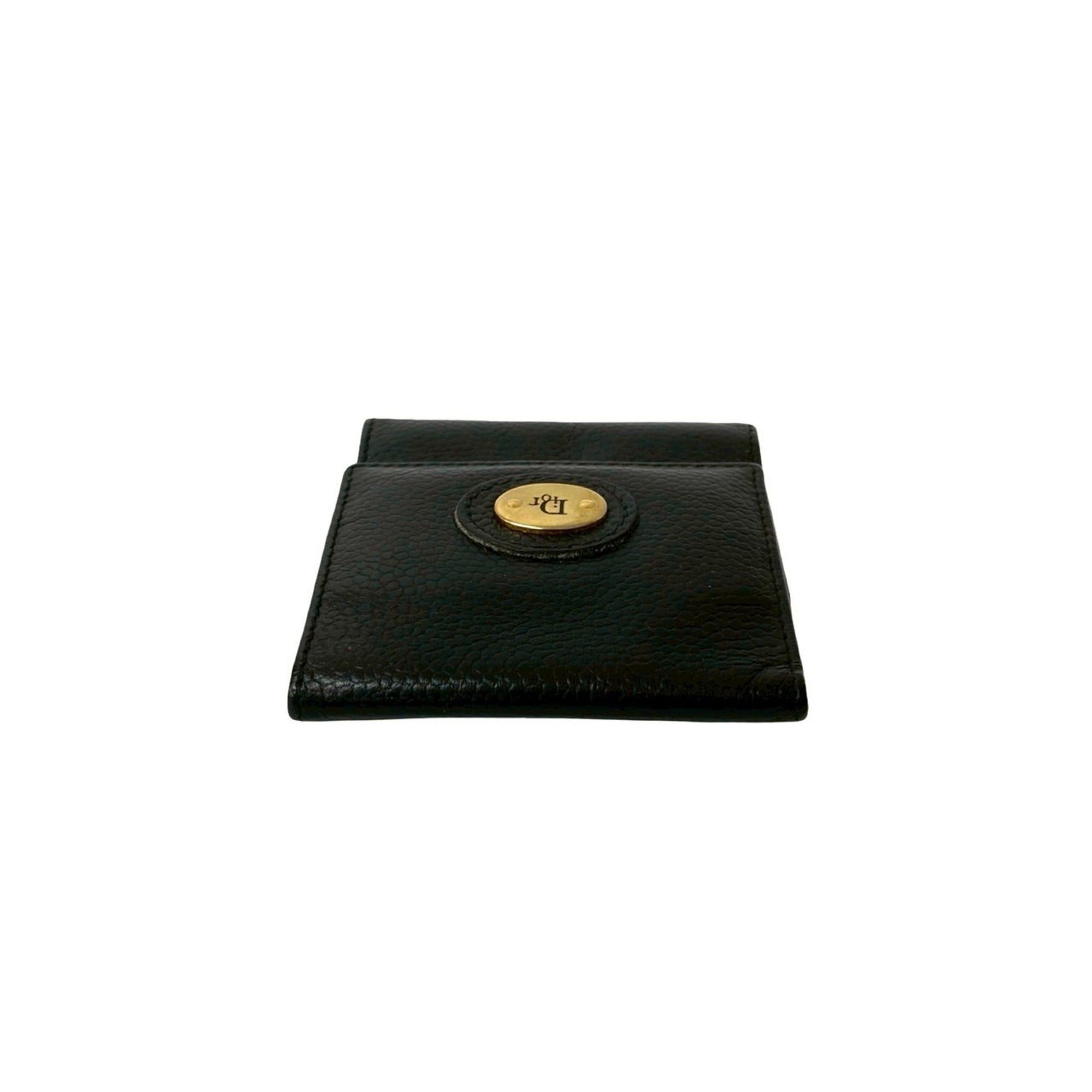 Dior Christian Dior Logo Leather Coin Case, Black, 04061 Size ONE SIZE - 3 Thumbnail