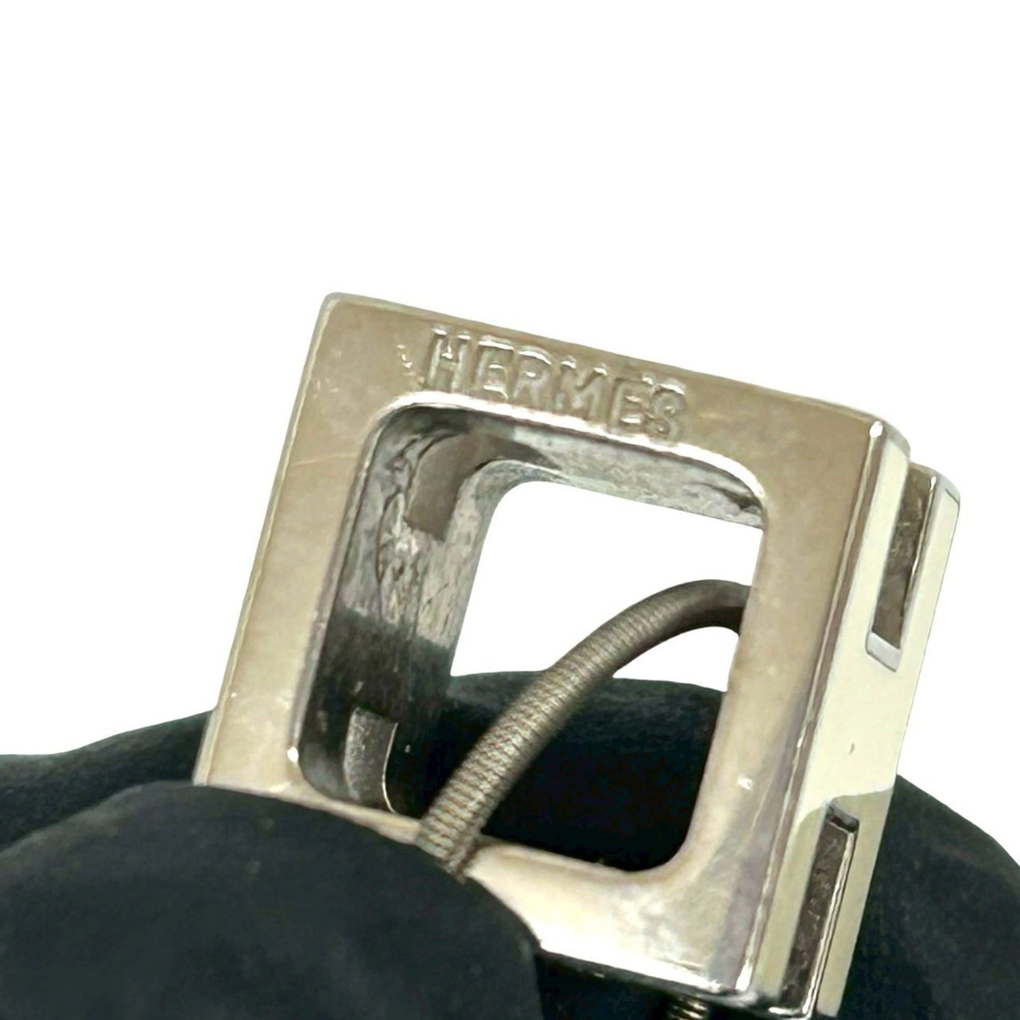 Hermes HERMES Hermès Case d'Ache H-Cube Metal Necklace Pendant in Silver and Off-White, 1606b Size ONE SIZE - 2 Thumbnail