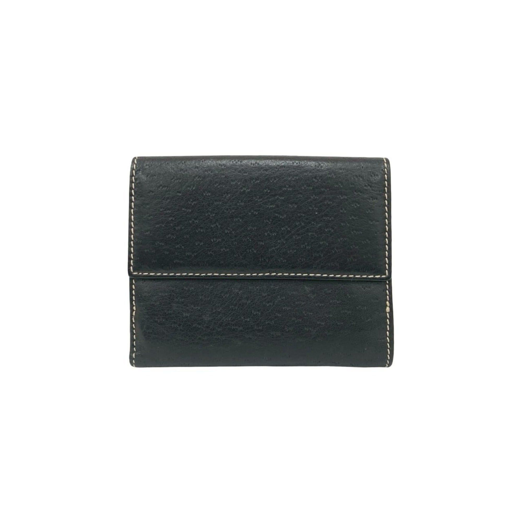 Salvatore Ferragamo Salvatore Ferragamo Gancini Leather Bifold Wallet in Black 40515 Size ONE SIZE - 2 Thumbnail