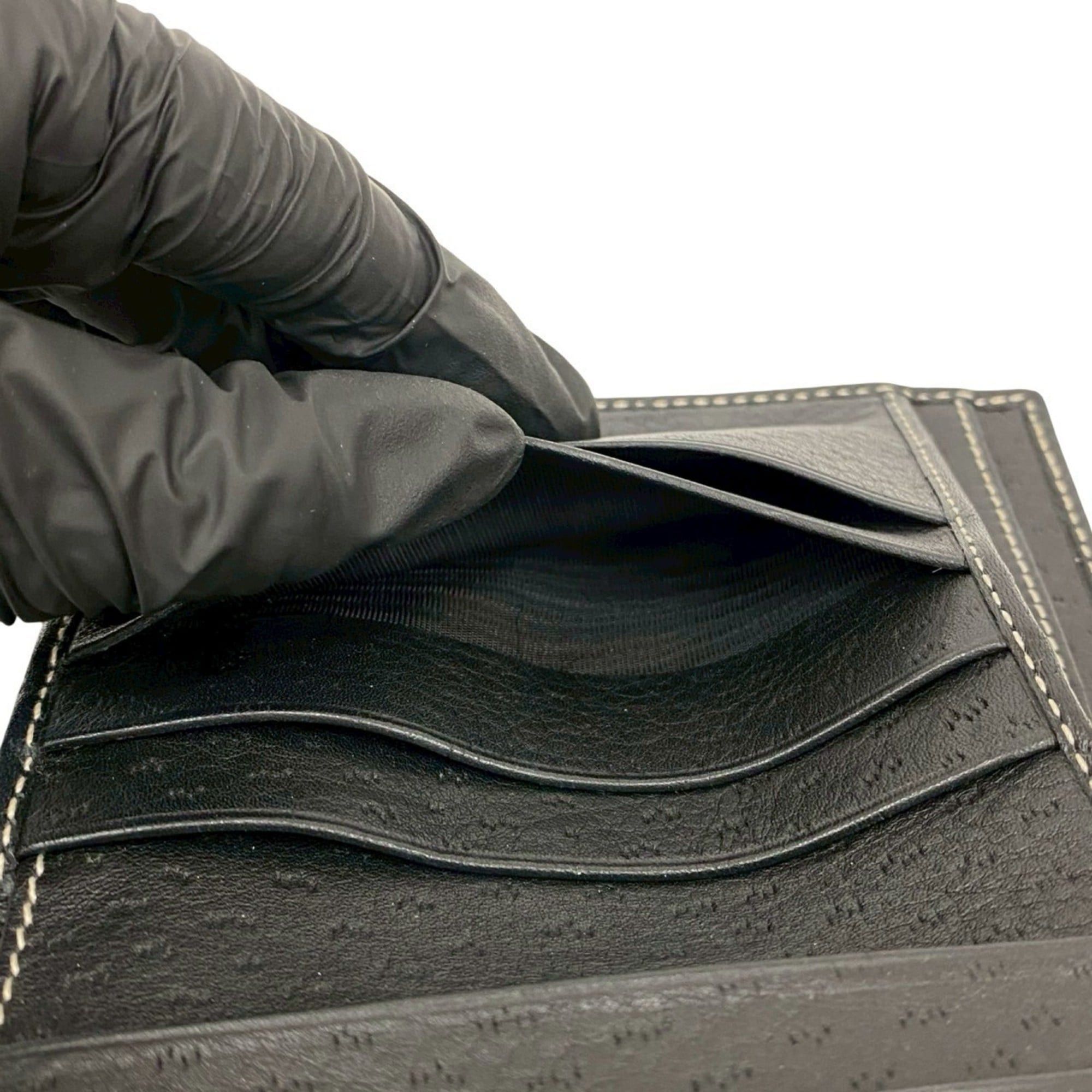 Salvatore Ferragamo Salvatore Ferragamo Gancini Leather Bifold Wallet in Black 40515 Size ONE SIZE - 9 Thumbnail