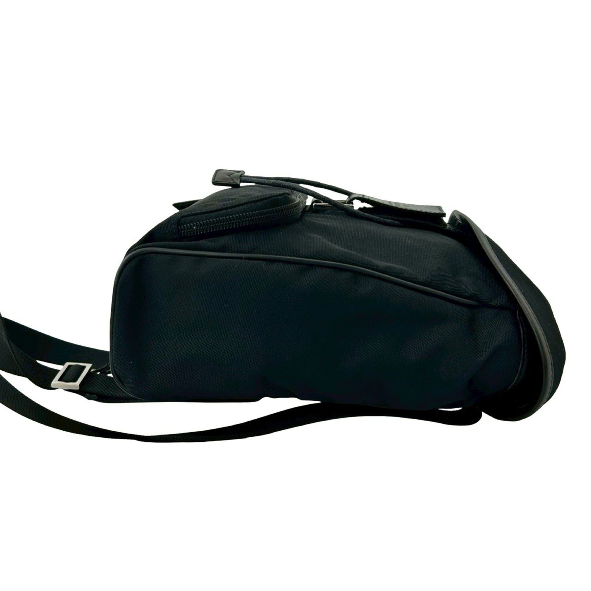 Gucci Gucci Logo Nylon Calf Leather Mini Rucksack Backpack Daypack Black Women's 27194 Size ONE SIZE - 7 Thumbnail