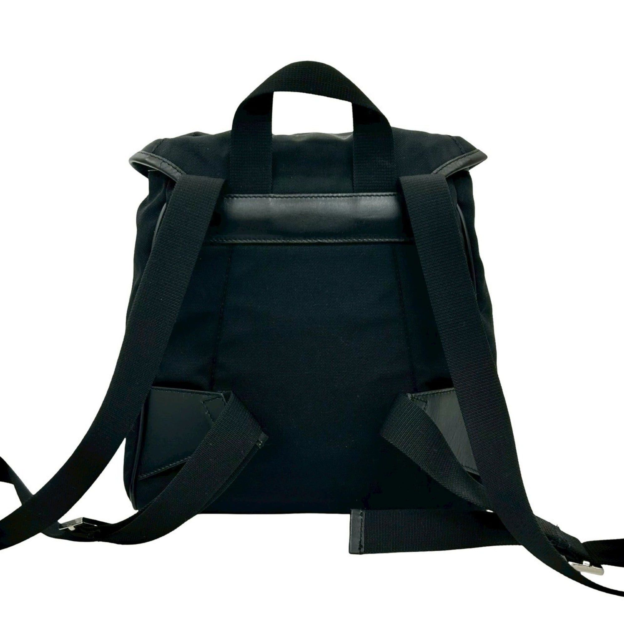 Gucci Gucci Logo Nylon Calf Leather Mini Rucksack Backpack Daypack Black Women's 27194 Size ONE SIZE - 3 Thumbnail