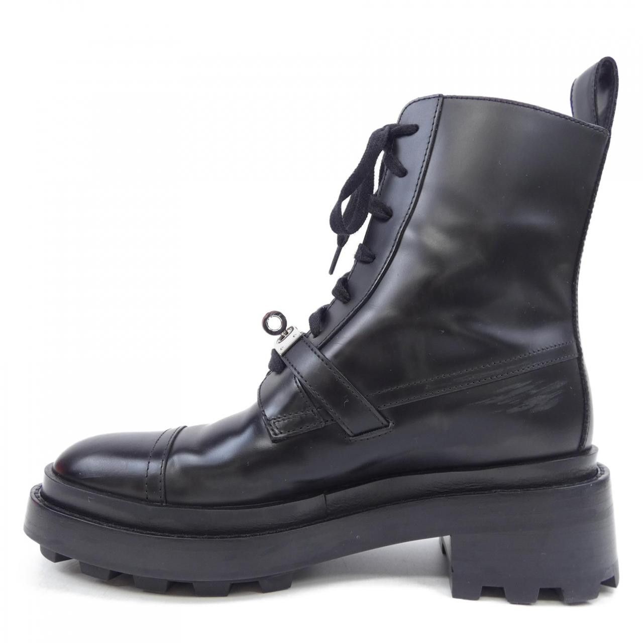 Hermes Hermes Hermes Funk Kelly Buckle Vau Glace Boots 35 Leather Shoes DUTY FREE for USA Size ONE SIZE - 2 Thumbnail