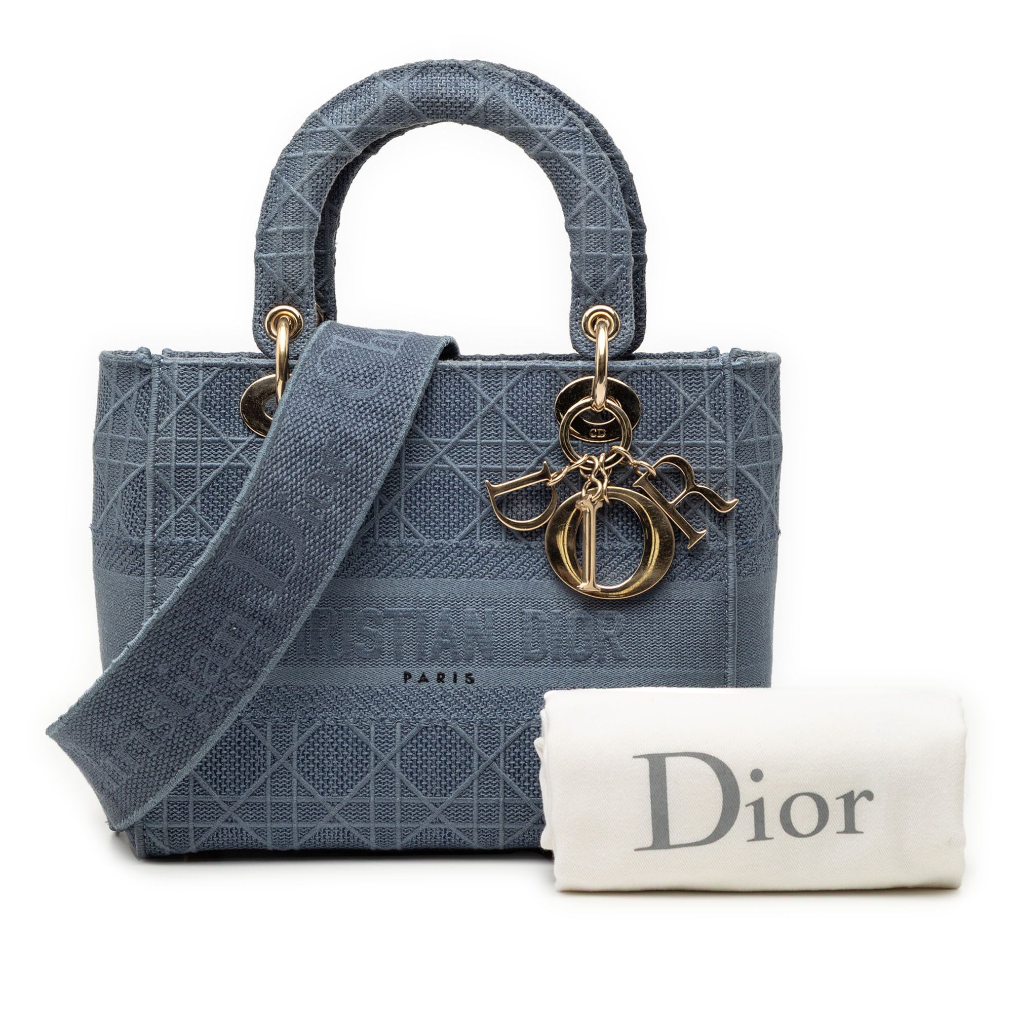 Dior Dior Medium Canvas Cannage Lady D Lite Size ONE SIZE - 8 Thumbnail
