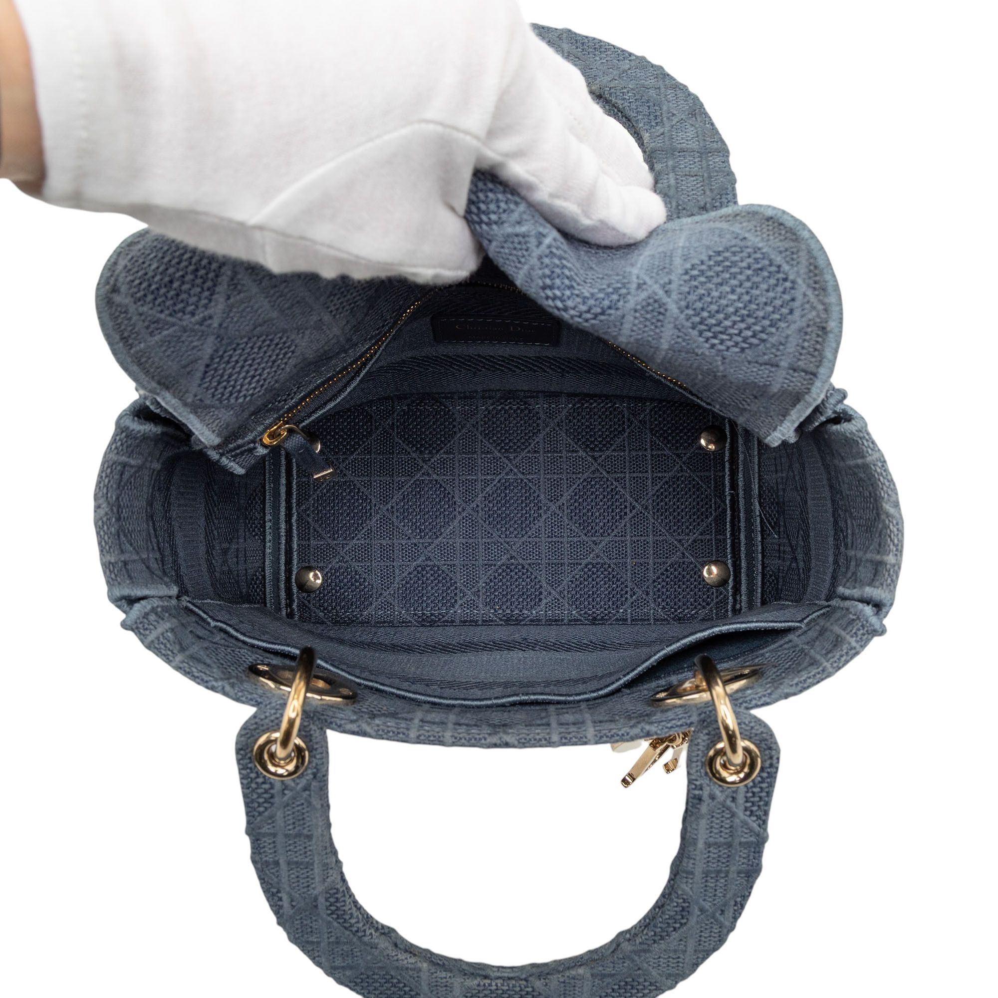Dior Dior Medium Canvas Cannage Lady D Lite Size ONE SIZE - 4 Thumbnail