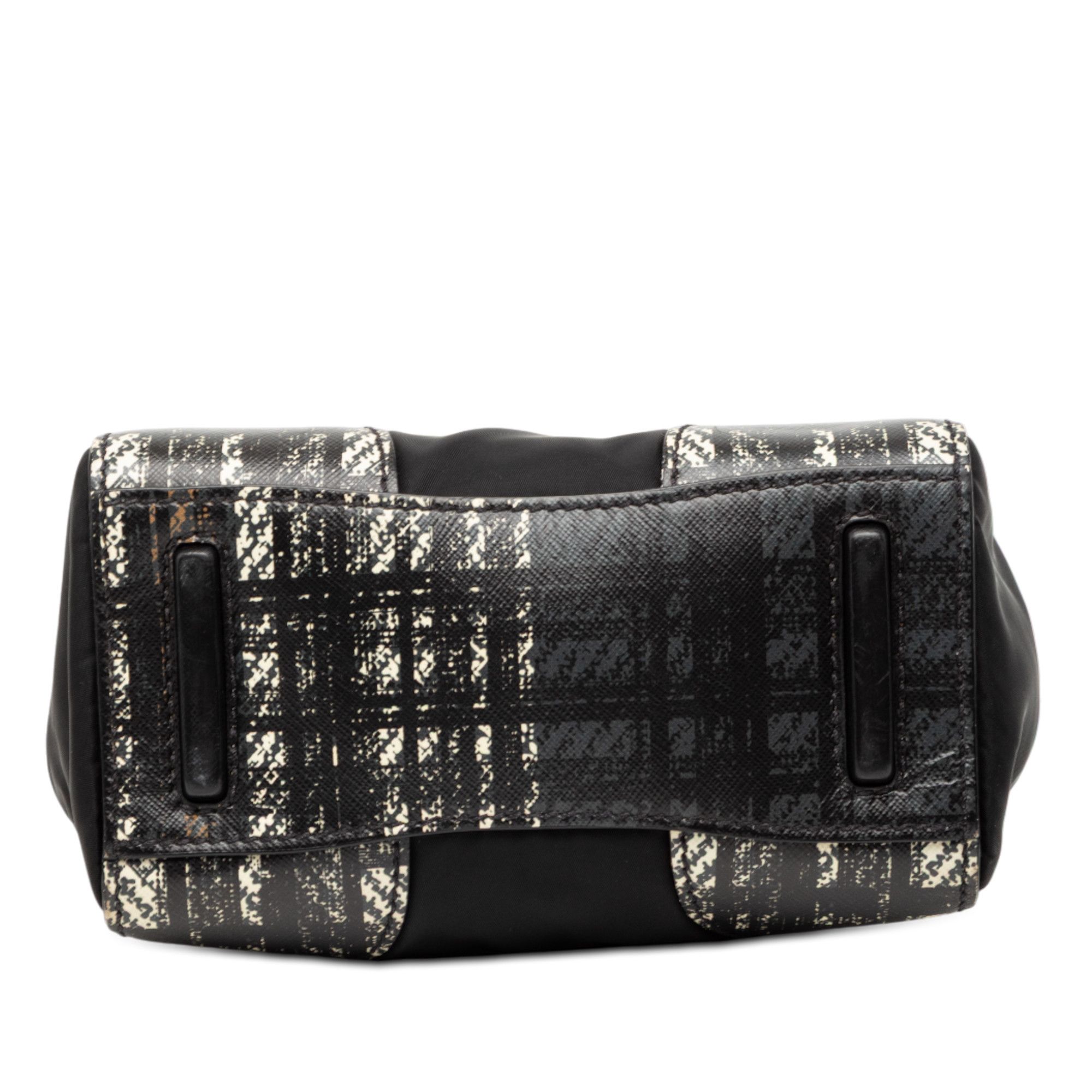 Prada Prada Tartan Saffiano Trimmed Tessuto Satchel Size ONE SIZE - 3 Thumbnail