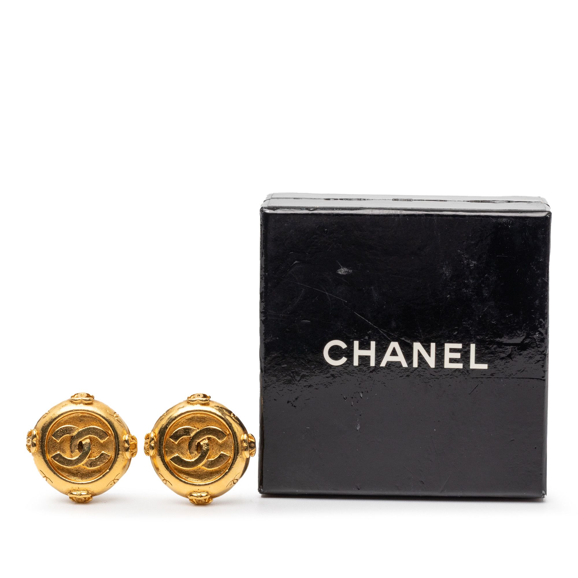 Chanel Chanel Gold Plated CC Round Clip On Earrings Size ONE SIZE - 6 Thumbnail