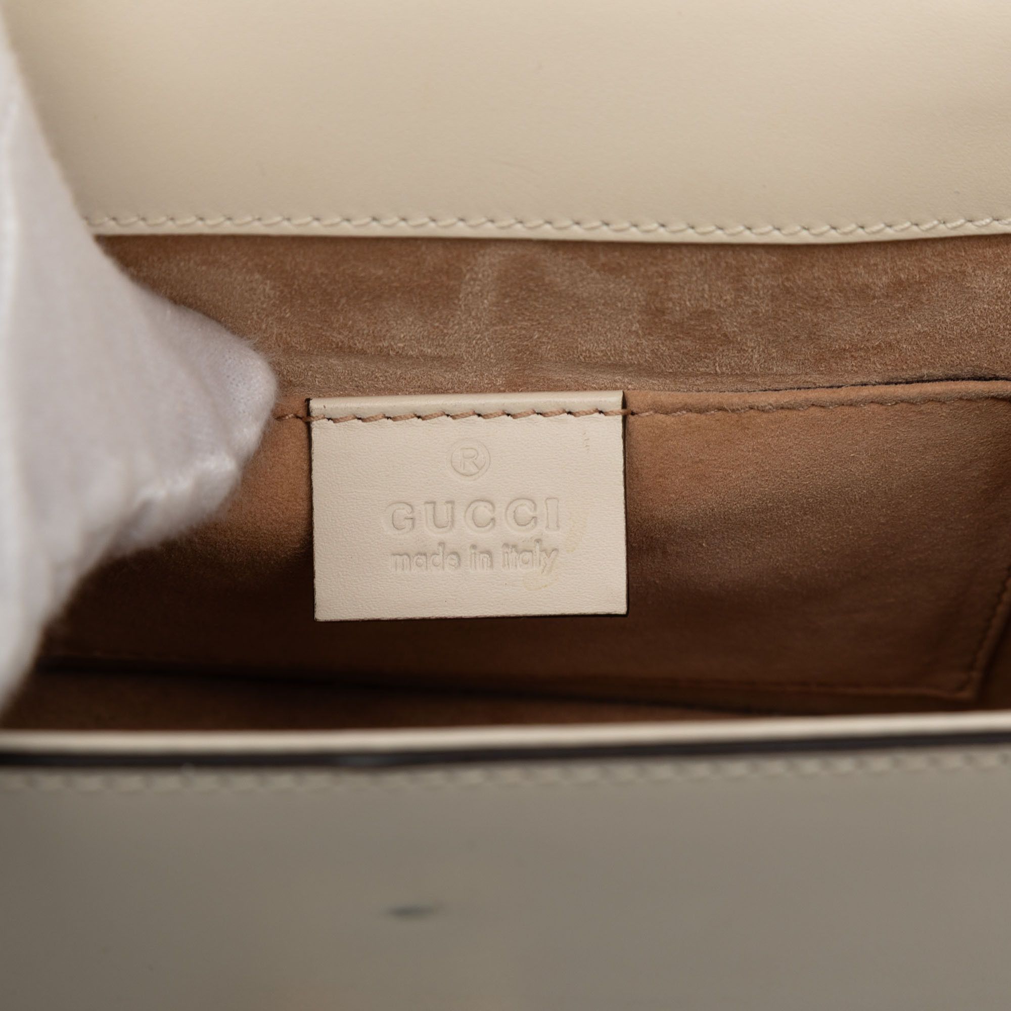 Gucci Gucci Mini Embroidered Leather Sylvie Satchel Size ONE SIZE - 5 Thumbnail
