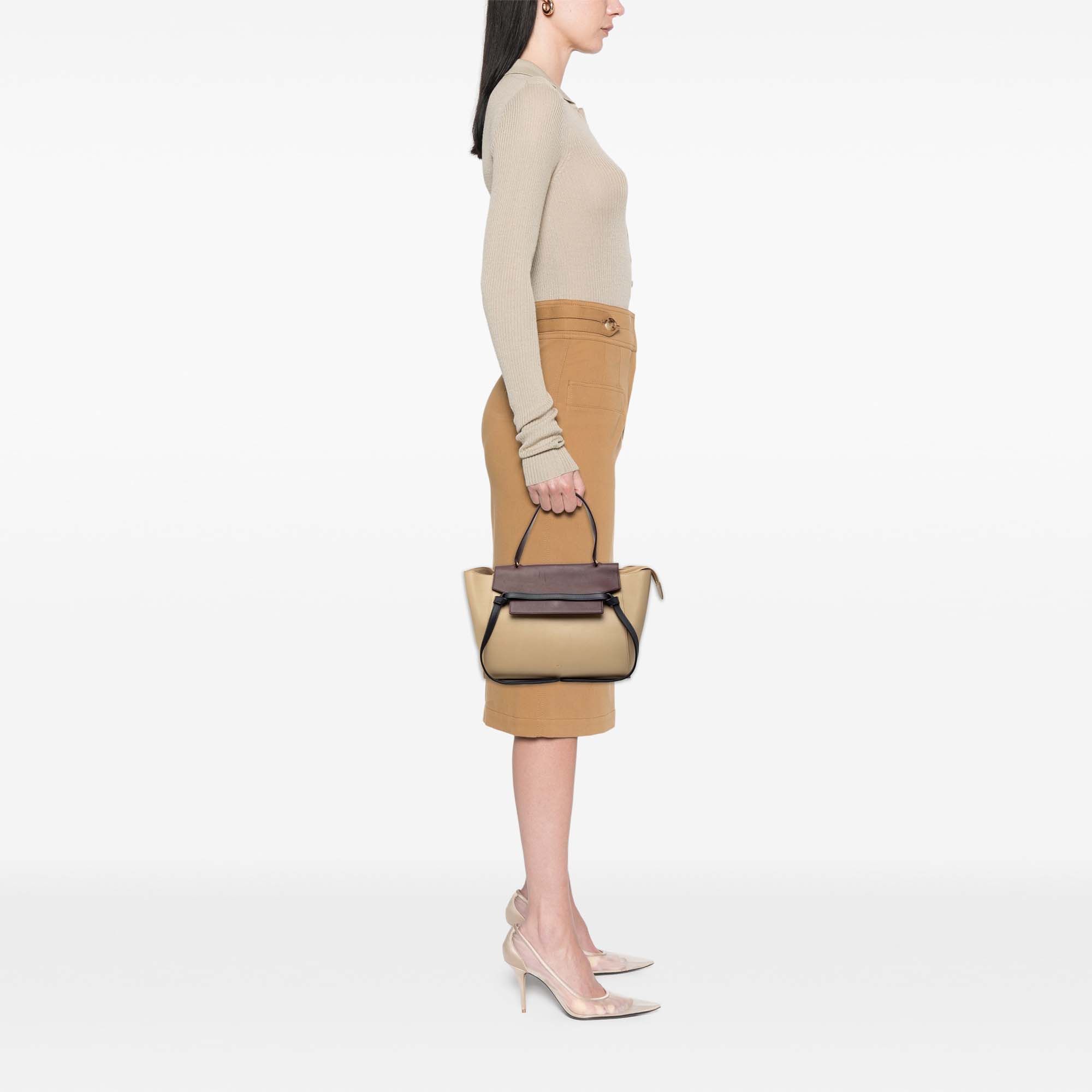 Celine Celine Mini Tricolor Grained Calfskin Belt Satchel Size ONE SIZE - 8 Thumbnail