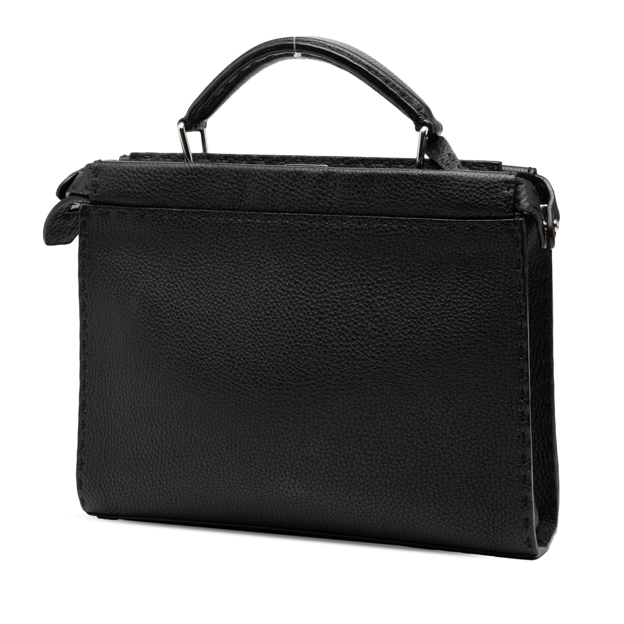 Fendi Fendi Mini Calfskin Romano Selleria Peekaboo Iconic Fit Satchel Size ONE SIZE - 2 Thumbnail