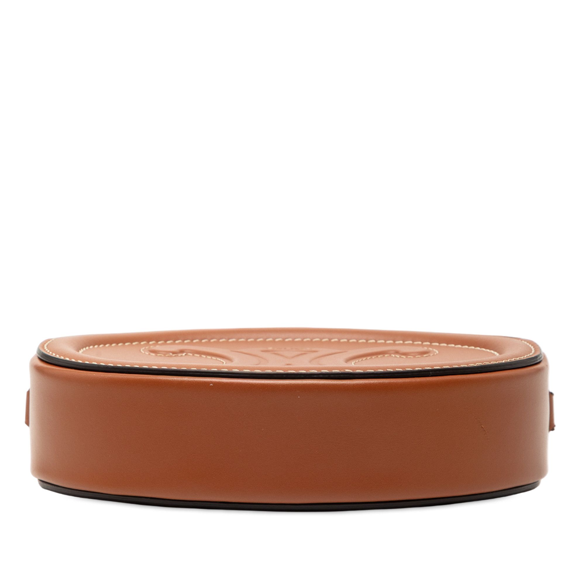 Celine Celine Small Calfskin Cuir Triomphe Oval Crossbody Size ONE SIZE - 3 Thumbnail