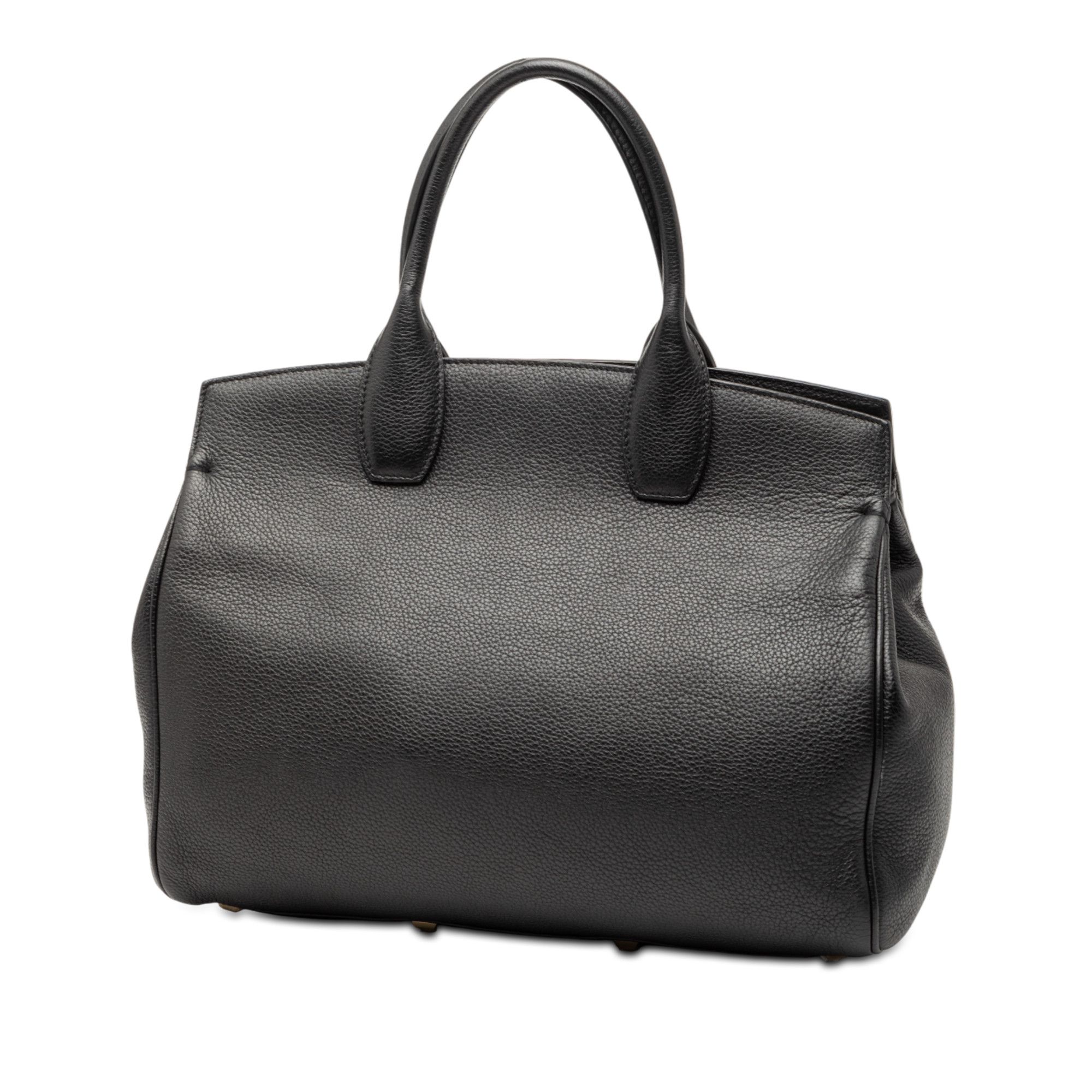 Salvatore Ferragamo Salvatore Ferragamo Leather Studio Satchel Size ONE SIZE - 2 Thumbnail