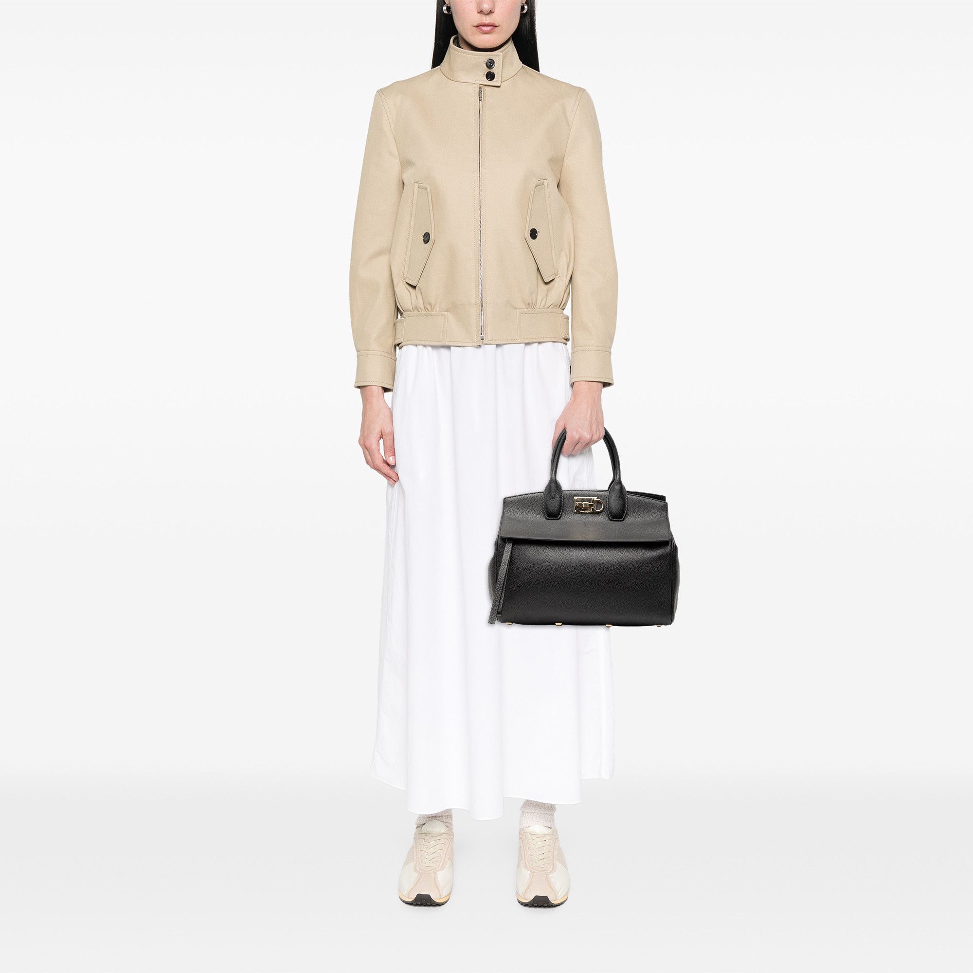 Salvatore Ferragamo Salvatore Ferragamo Leather Studio Satchel Size ONE SIZE - 9 Thumbnail