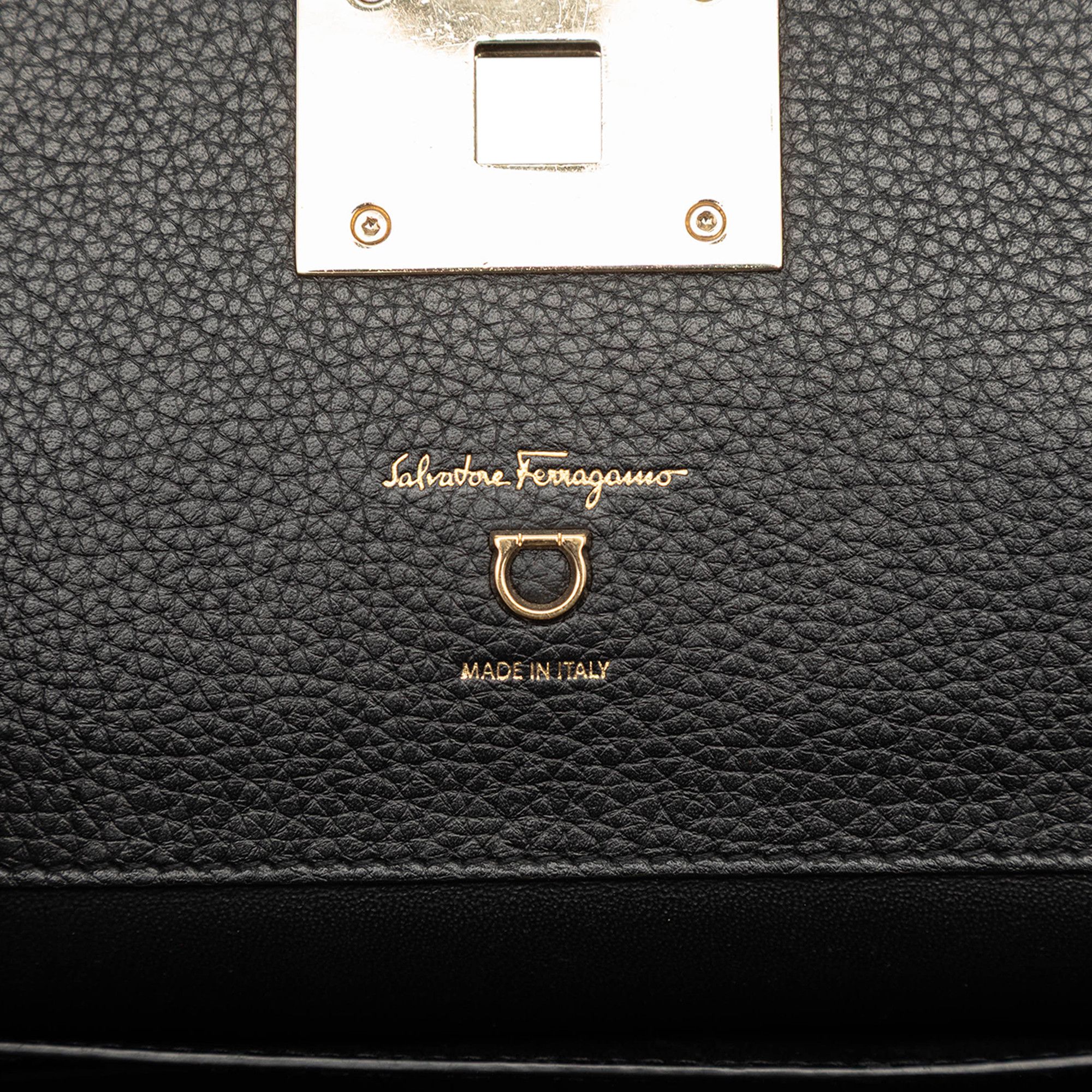 Salvatore Ferragamo Salvatore Ferragamo Leather Studio Satchel Size ONE SIZE - 5 Thumbnail
