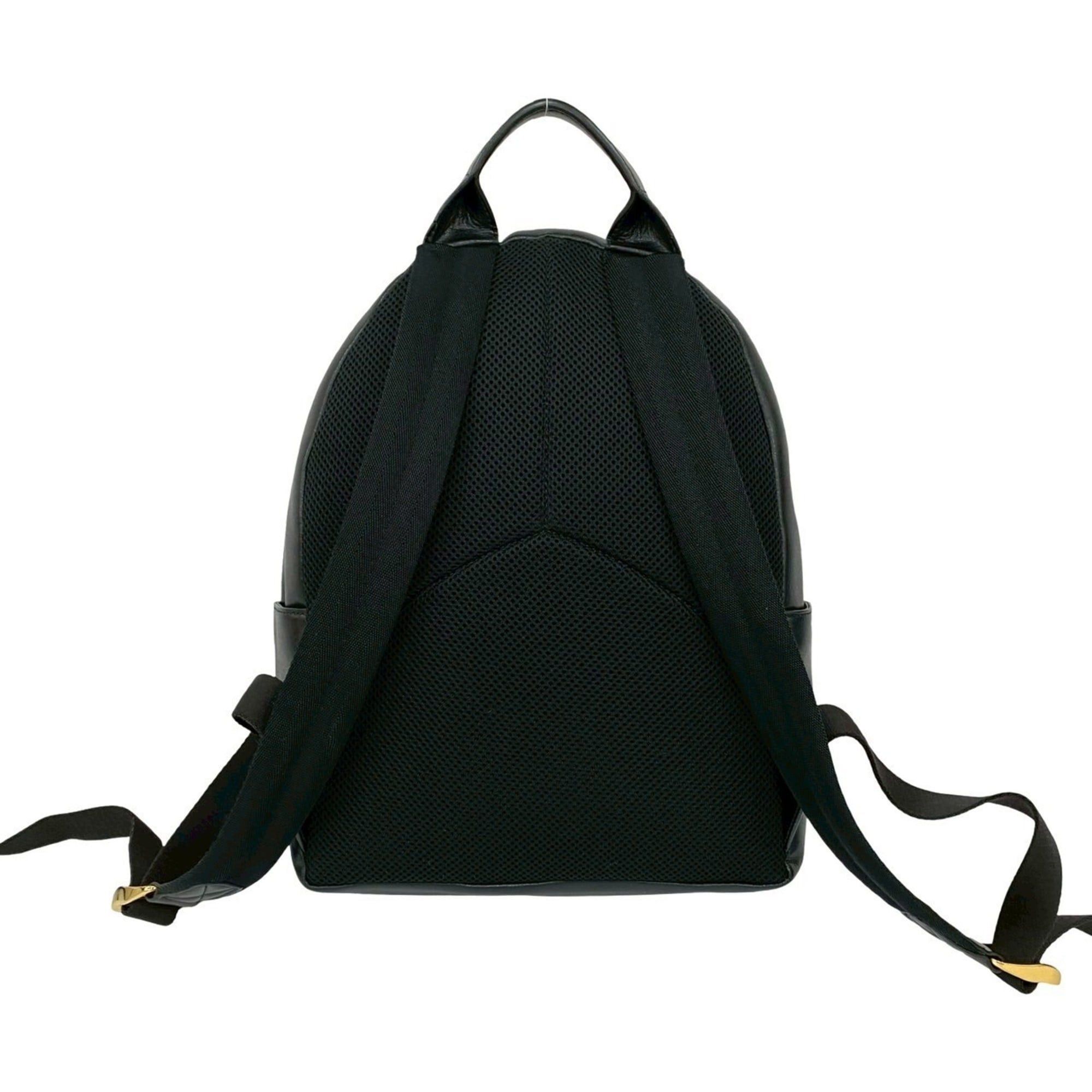 Salvatore Ferragamo Salvatore Ferragamo Gancini logo stitched leather backpack in black (50900) Size ONE SIZE - 3 Thumbnail