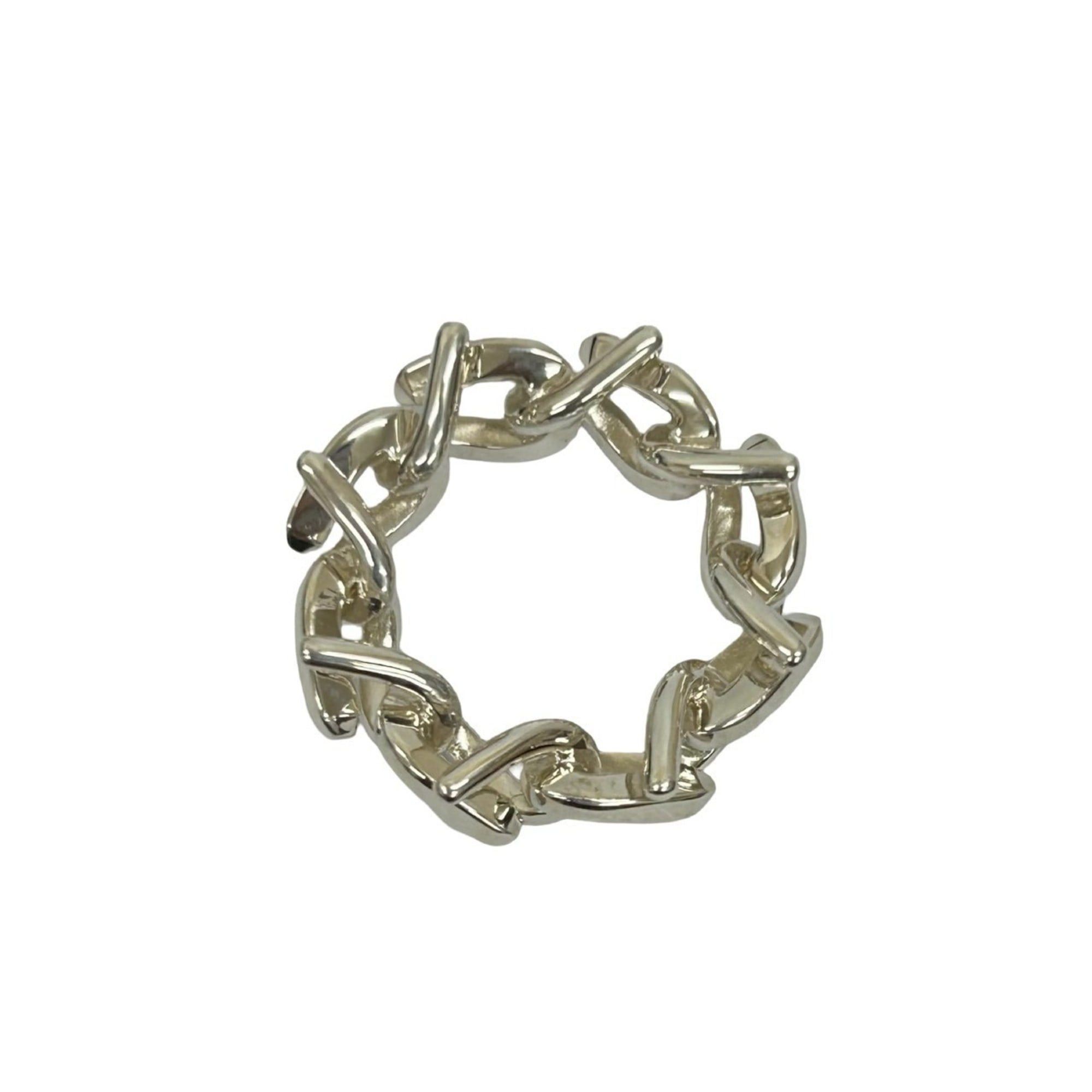 Tiffany & Co. TIFFANY & Co. Tiffany Forge Link Ring, 925 Sterling Silver, Size 9, 21057 Size ONE SIZE - 3 Thumbnail