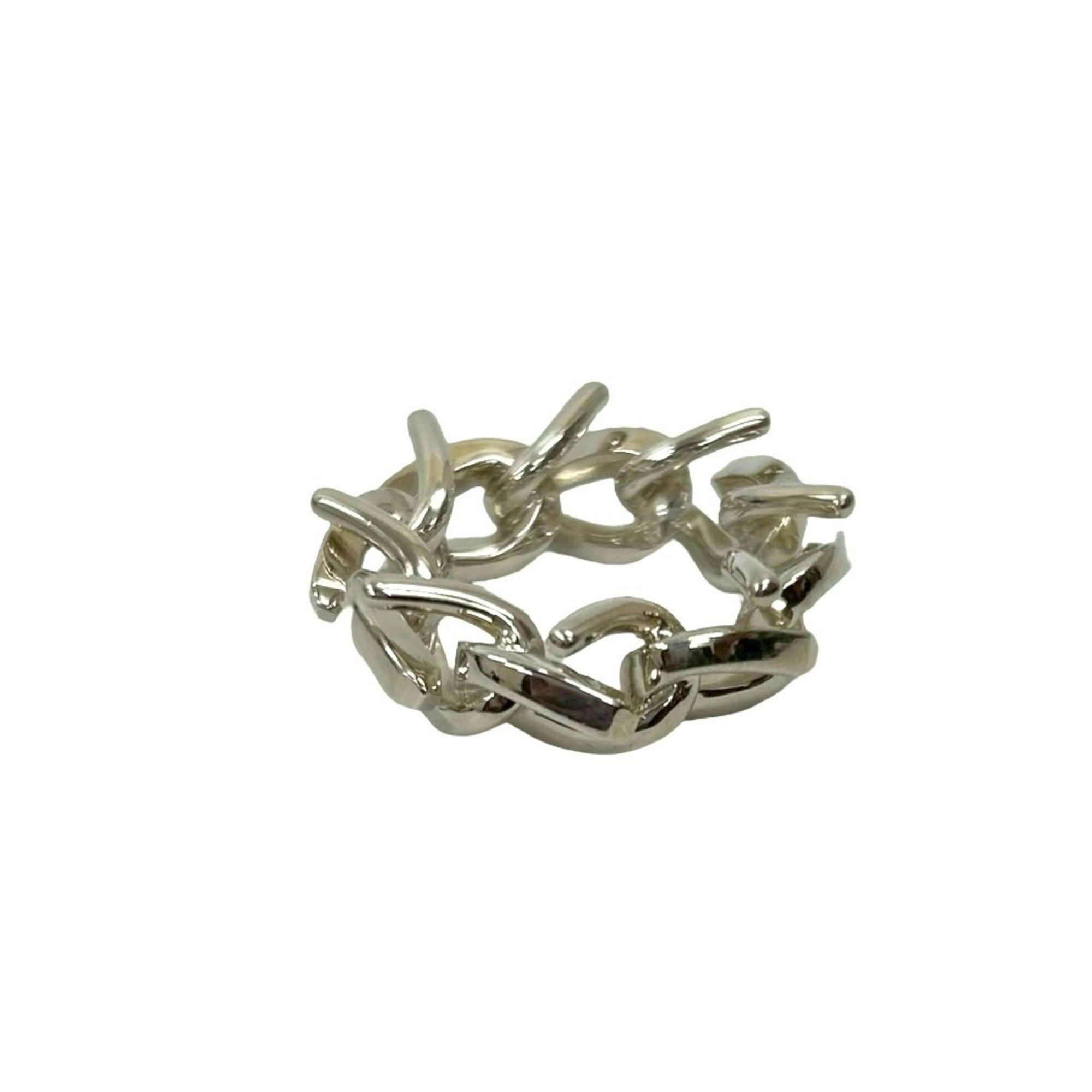 Tiffany & Co. TIFFANY & Co. Tiffany Forge Link Ring, 925 Sterling Silver, Size 9, 21057 Size ONE SIZE - 7 Thumbnail