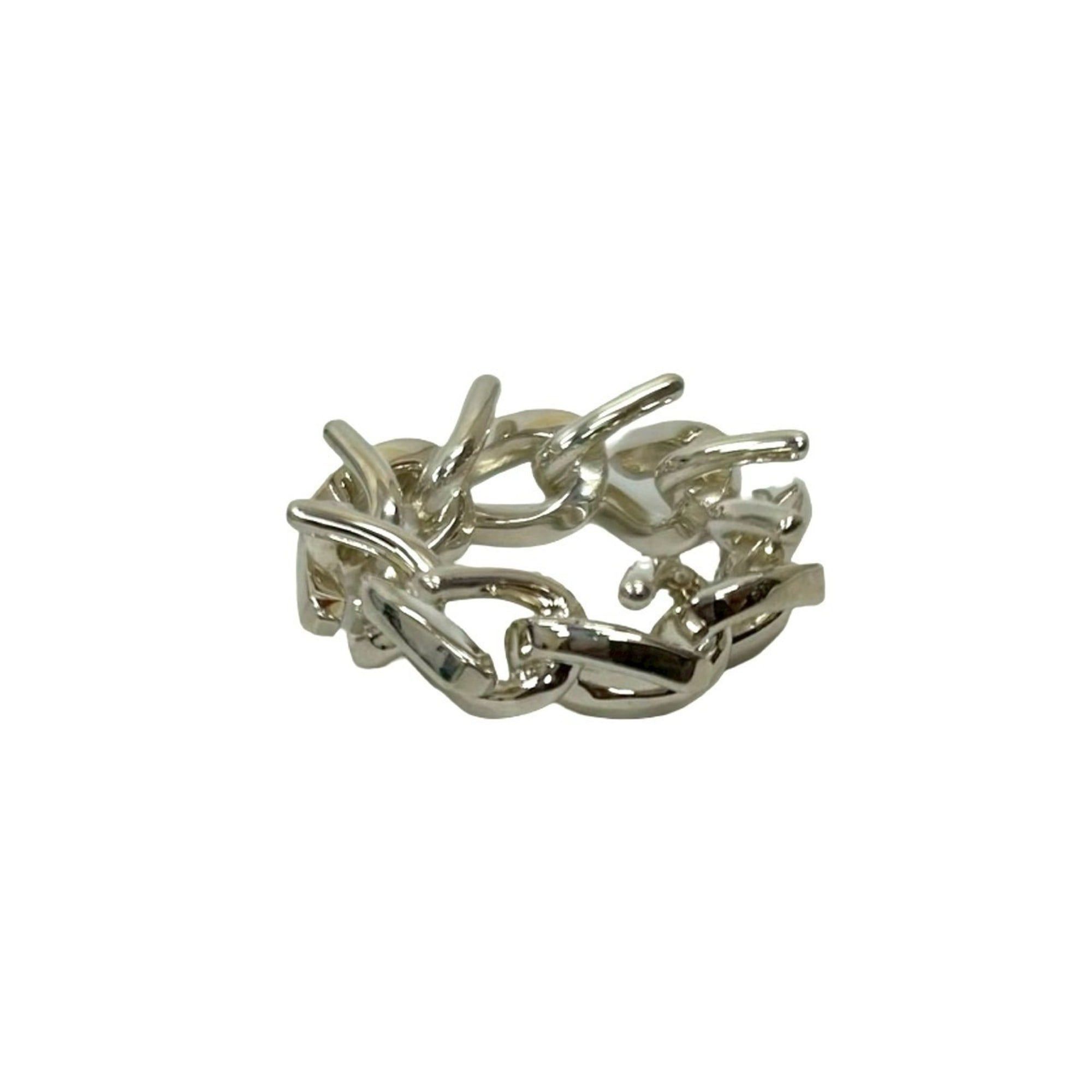 Tiffany & Co. TIFFANY & Co. Tiffany Forge Link Ring, 925 Sterling Silver, Size 9, 21057 Size ONE SIZE - 5 Thumbnail