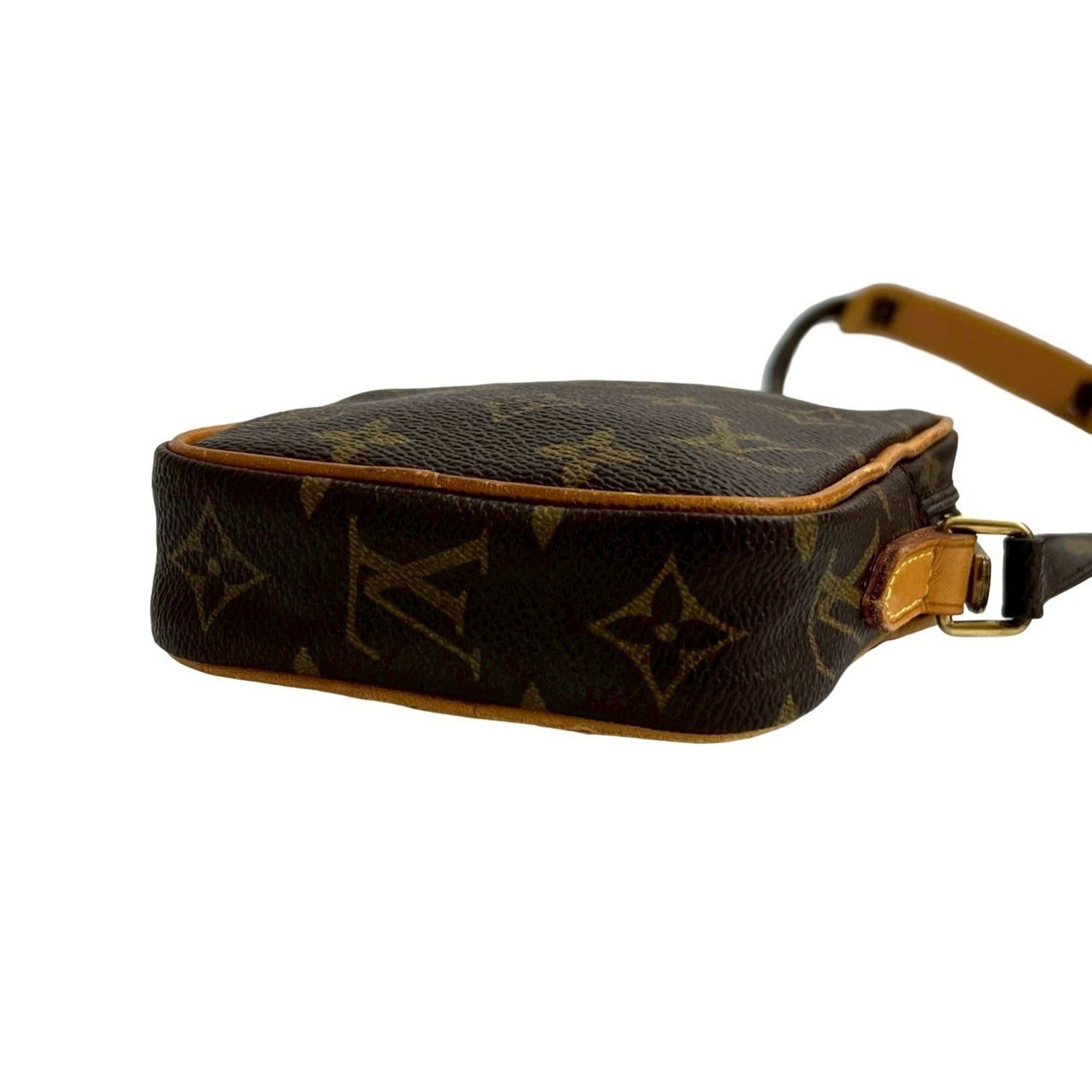 Louis Vuitton LOUIS VUITTON Mini Danube Monogram Leather Shoulder Bag/Pochette Brown 199-2 Size ONE SIZE - 8 Thumbnail