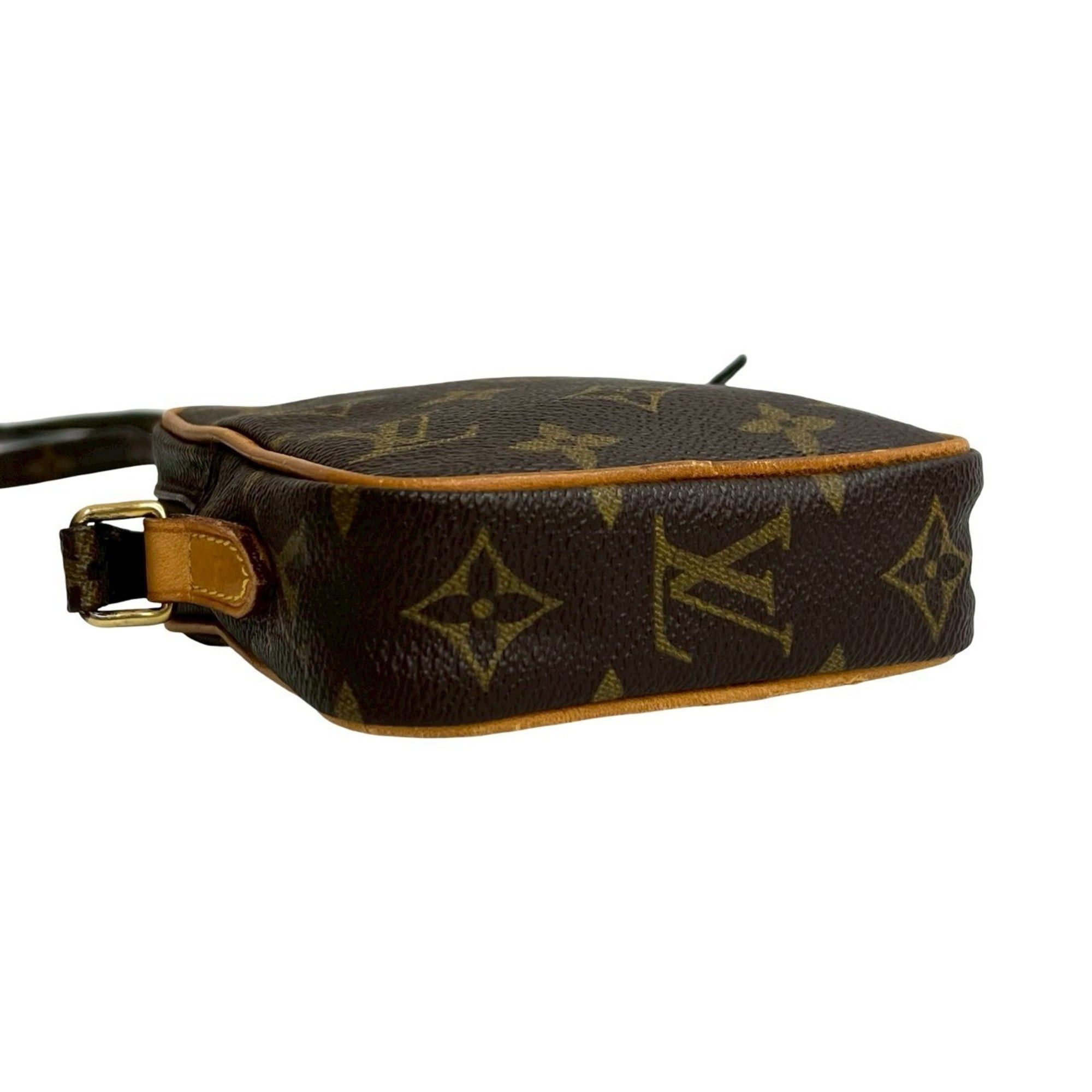 Louis Vuitton LOUIS VUITTON Mini Danube Monogram Leather Shoulder Bag/Pochette Brown 199-2 Size ONE SIZE - 7 Thumbnail