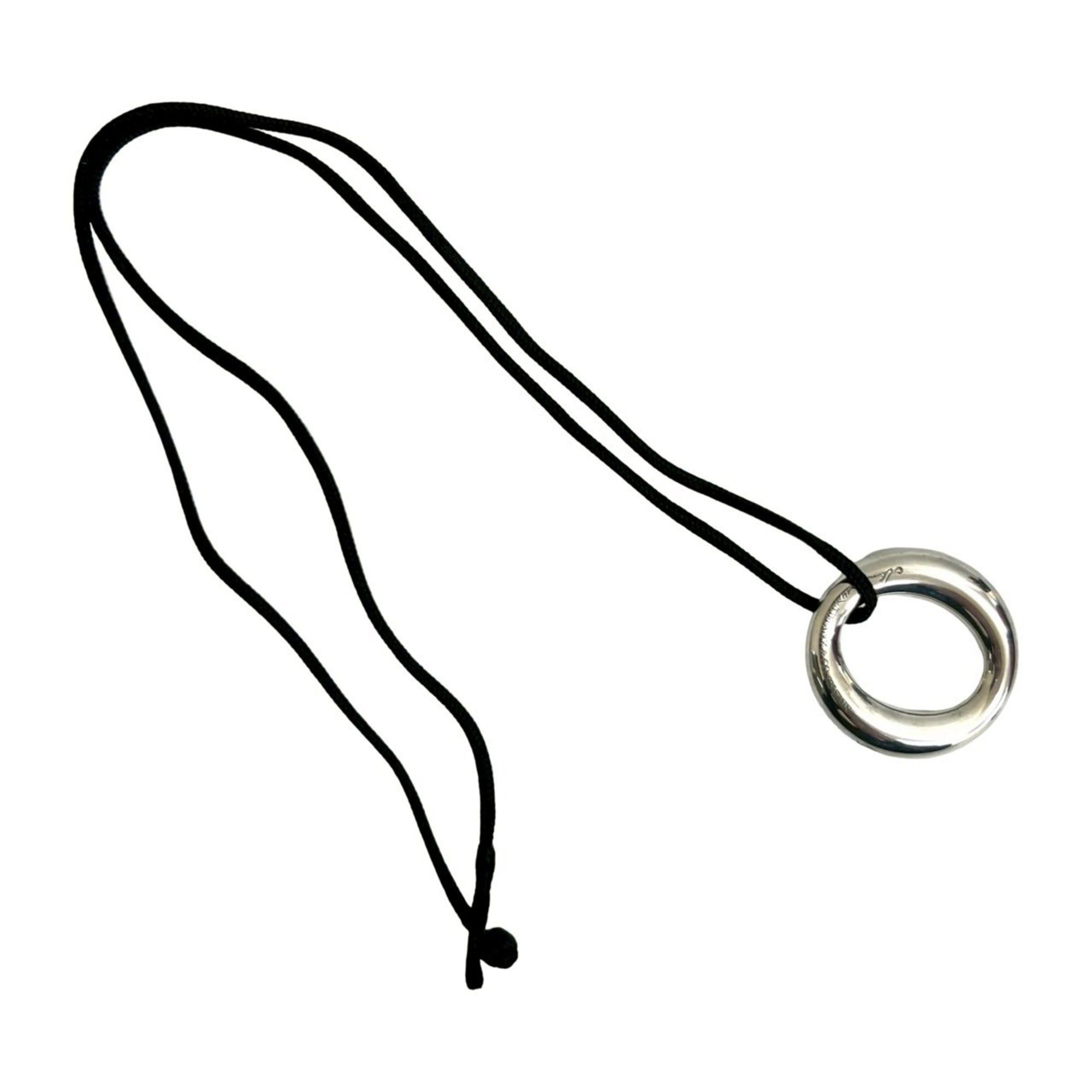 Tiffany & Co. TIFFANY & Co. Tiffany Sebiana Necklace by Elsa Peretti, 925 Sterling Silver, Pendant, Choker, 51844 Size ONE SIZE - 5 Thumbnail