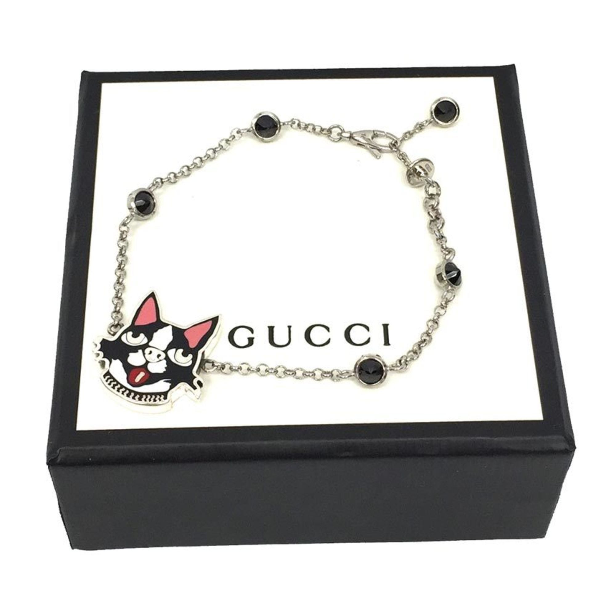 Gucci Gucci BOSCO & ORSO Bracelet 472207 Boston Terrier Dog AG925 Silver #16 Women's Size ONE SIZE - 3 Thumbnail