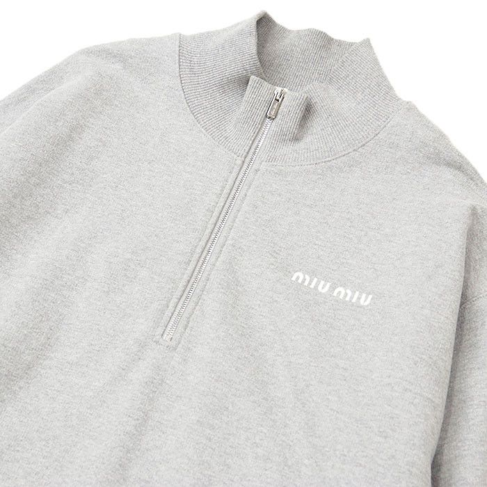 Miu Miu Miu Miu Miu Miu Embroidered Cotton Sweatshirt Textile Sweatshirts & Hoodies DUTY FREE for USA Size ONE SIZE - 12 Thumbnail
