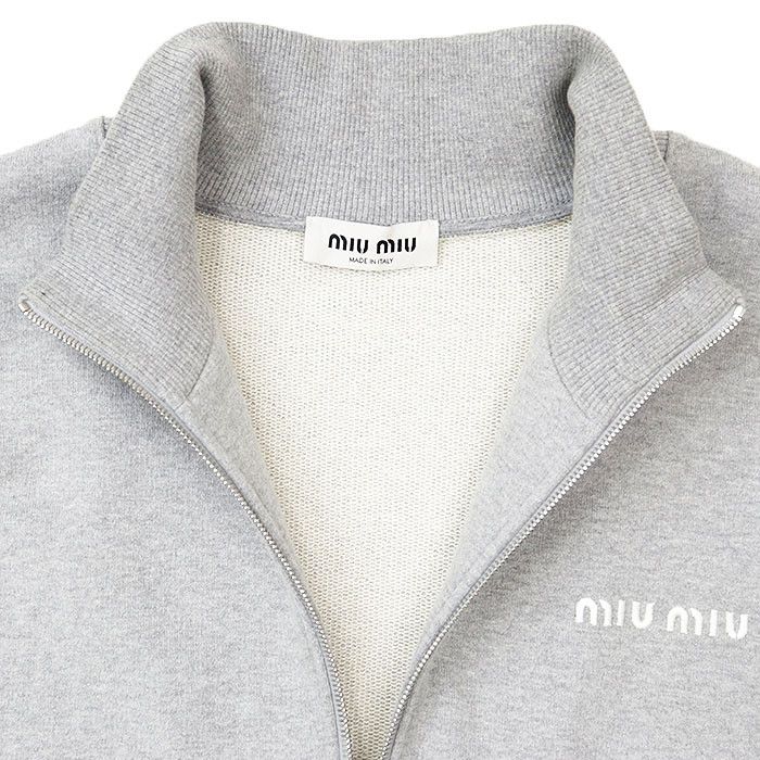 Miu Miu Miu Miu Miu Miu Embroidered Cotton Sweatshirt Textile Sweatshirts & Hoodies DUTY FREE for USA Size ONE SIZE - 9 Thumbnail