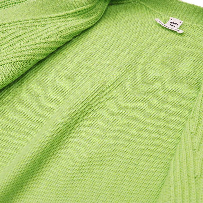 Hermes Hermes Hermès Crew de Selle Cashmere Cotton Knit Cardigan 34 Textile Tops DUTY FREE for USA Size ONE SIZE - 11 Thumbnail