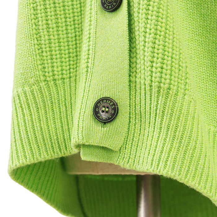Hermes Hermes Hermès Crew de Selle Cashmere Cotton Knit Cardigan 34 Textile Tops DUTY FREE for USA Size ONE SIZE - 5 Thumbnail