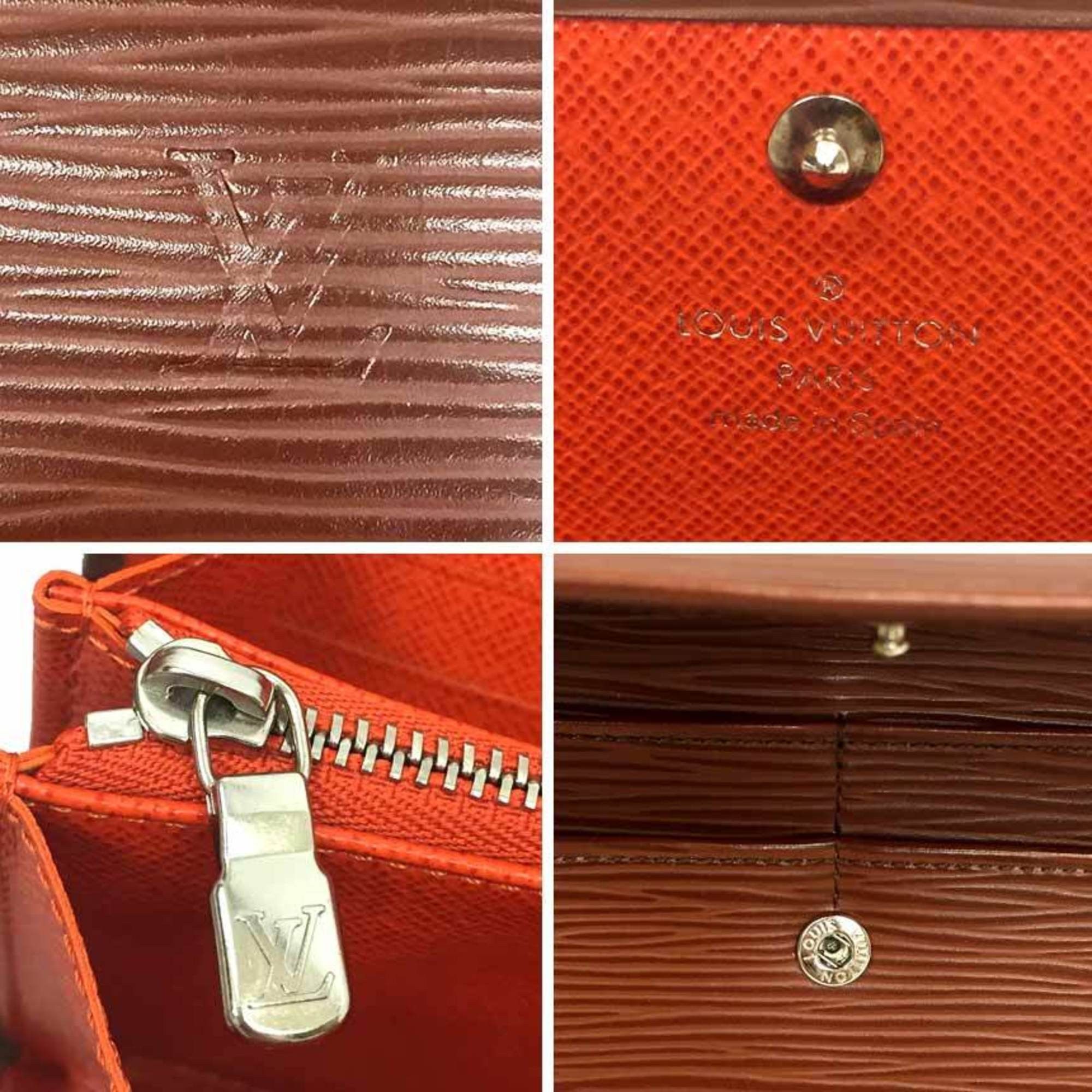 Louis Vuitton Louis Vuitton Epi Long Wallet Portefeuille Sarah M60321 Cocoa Size ONE SIZE - 3 Thumbnail