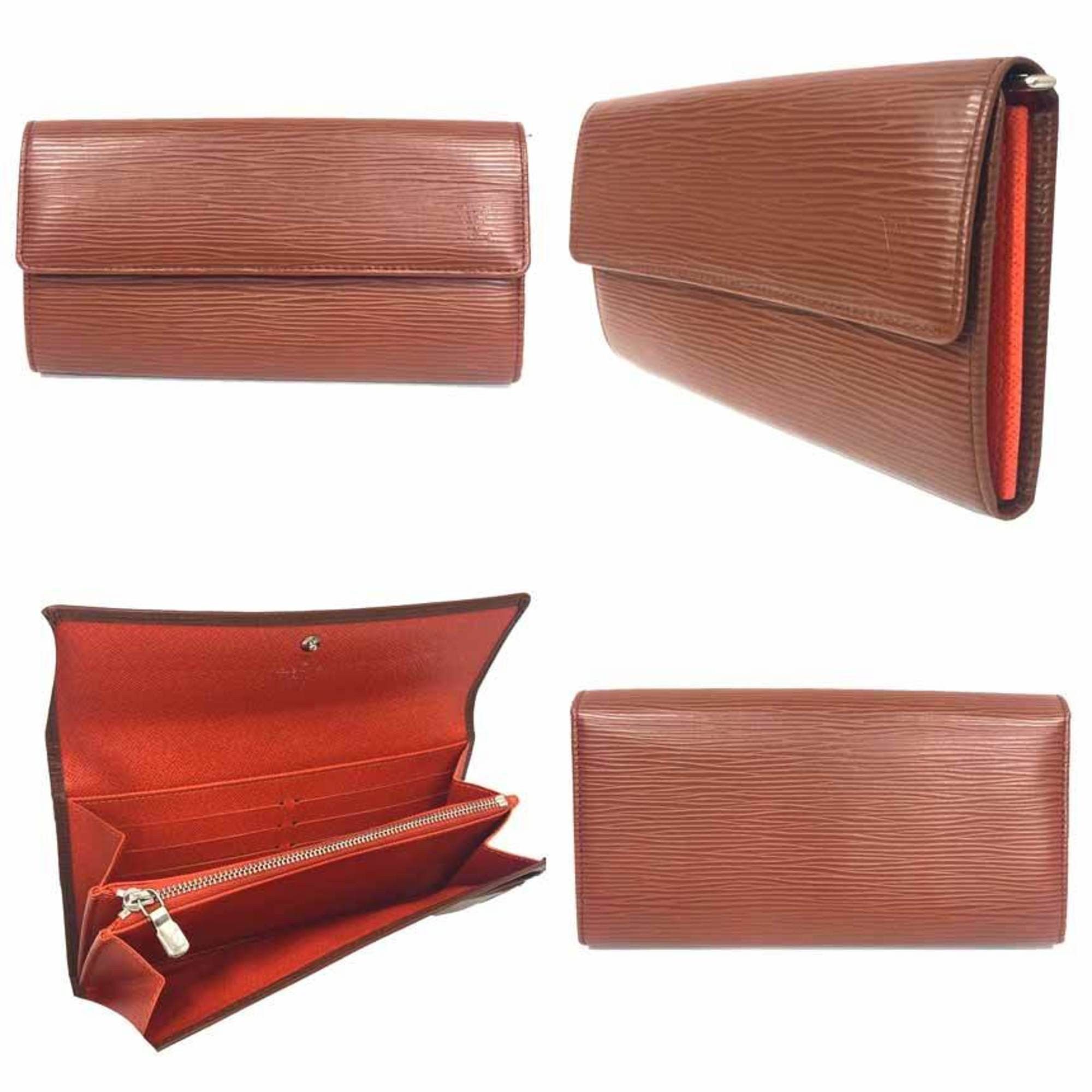 Louis Vuitton Louis Vuitton Epi Long Wallet Portefeuille Sarah M60321 Cocoa Size ONE SIZE - 2 Thumbnail