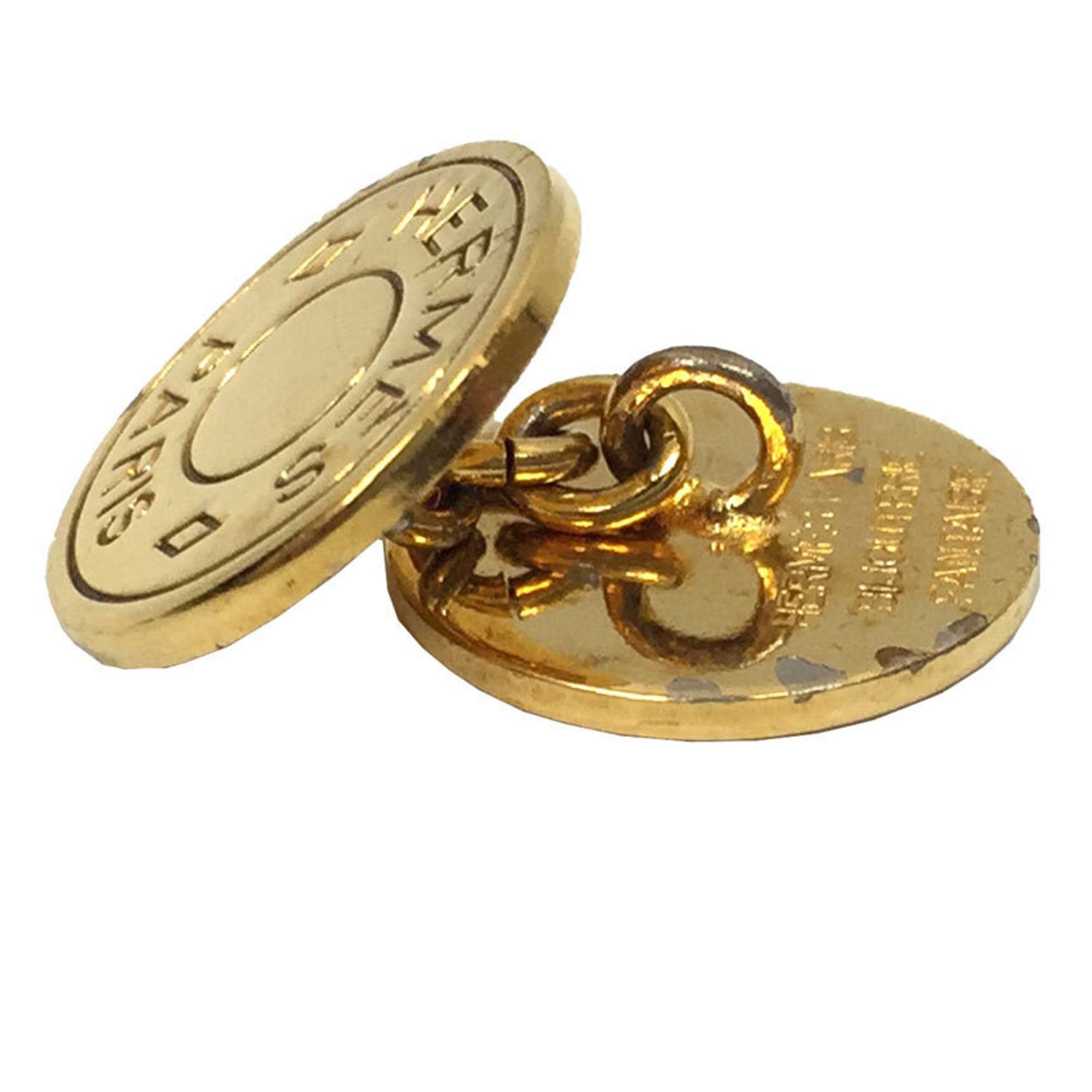 Hermes HERMES Serie Cufflinks Gold Hermès Men's Size ONE SIZE - 2 Thumbnail