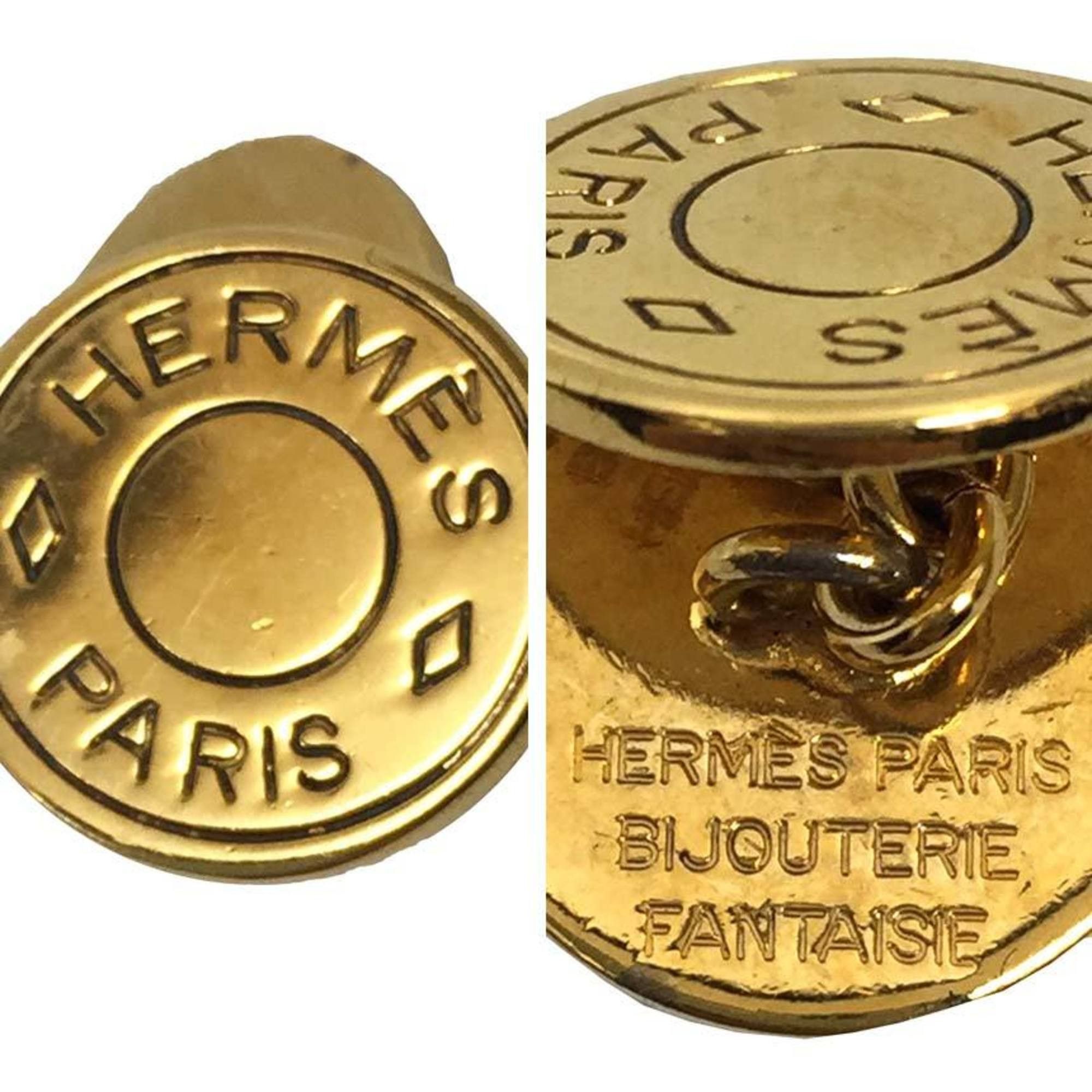 Hermes HERMES Serie Cufflinks Gold Hermès Men's Size ONE SIZE - 3 Thumbnail