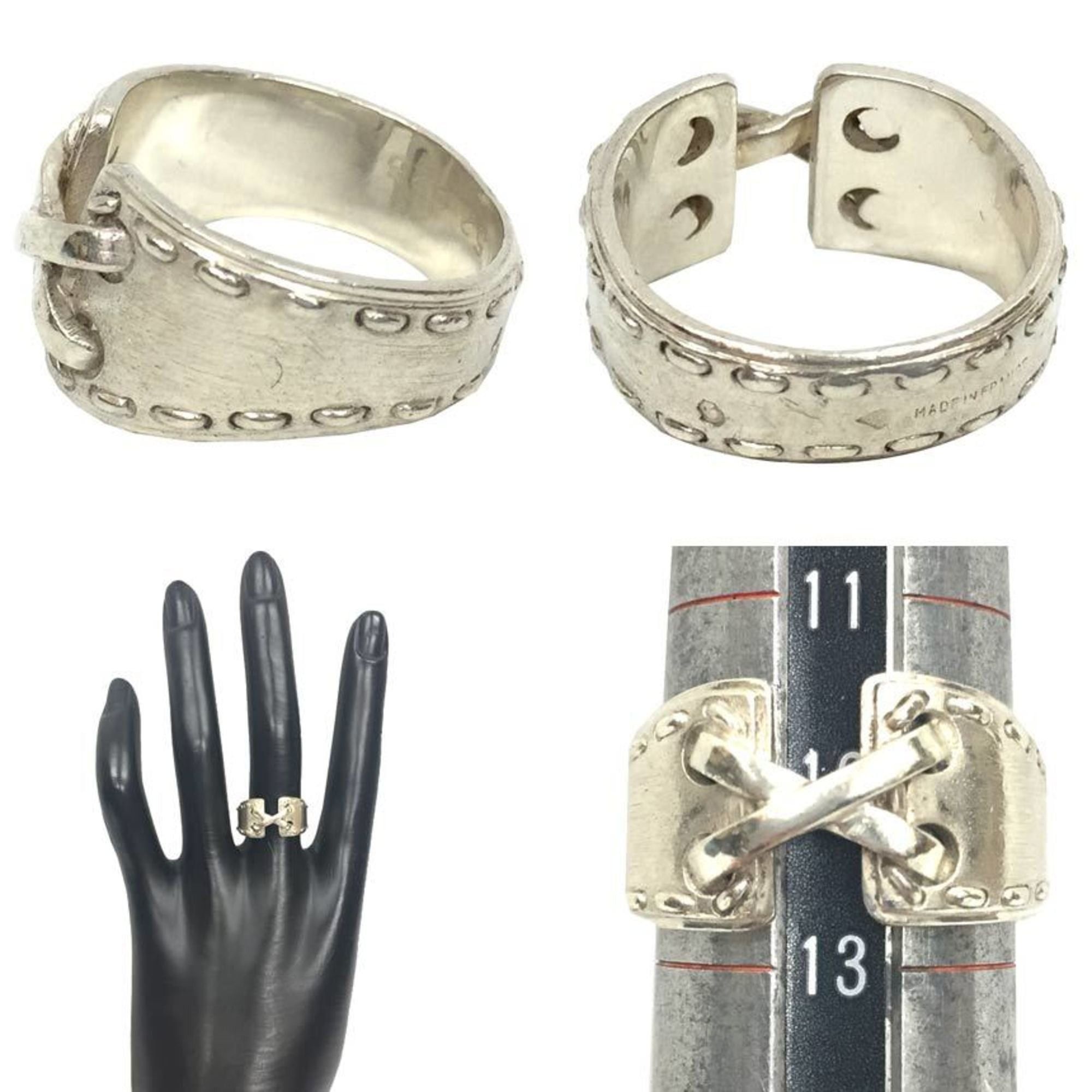 Hermes Hermès Mexico Ring #52 Silver AG925 Corset Size ONE SIZE - 2 Thumbnail