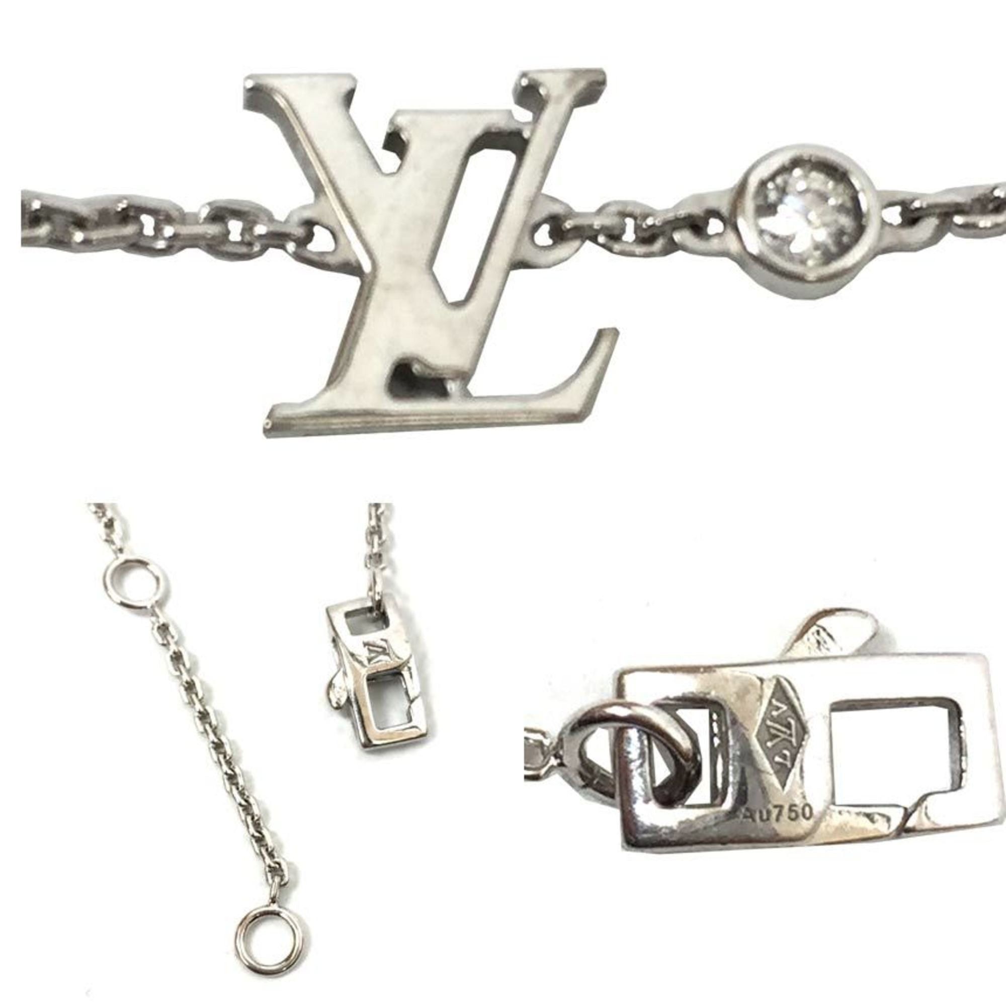 Louis Vuitton Louis Vuitton Pendant Idylle Blossom Necklace with Diamonds, Q93653, AU750 White Gold, Women's, Fine Size ONE SIZE - 4 Thumbnail