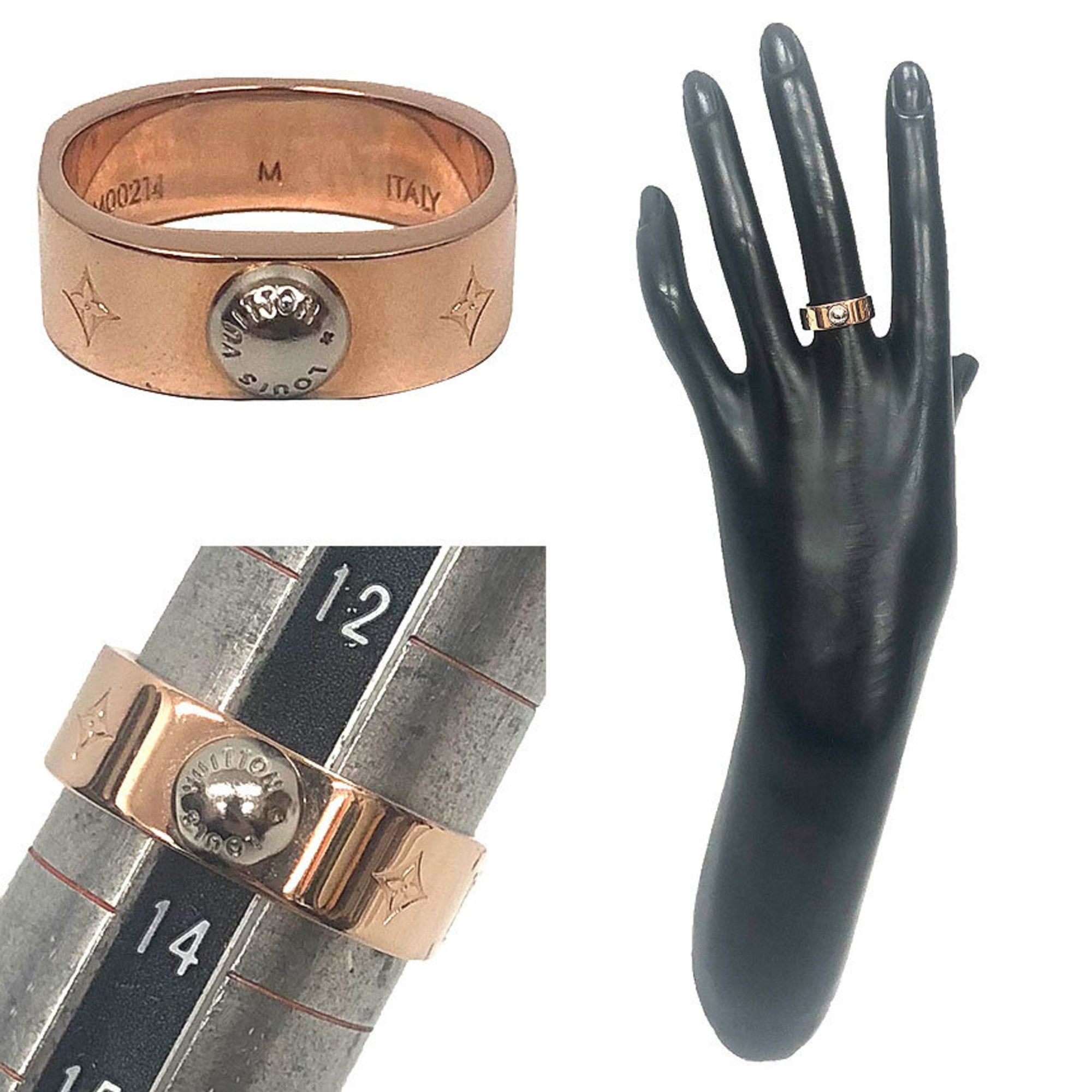 Louis Vuitton Louis Vuitton Nanogram Ring M00214 Medium Pink Gold x Silver Size ONE SIZE - 2 Thumbnail