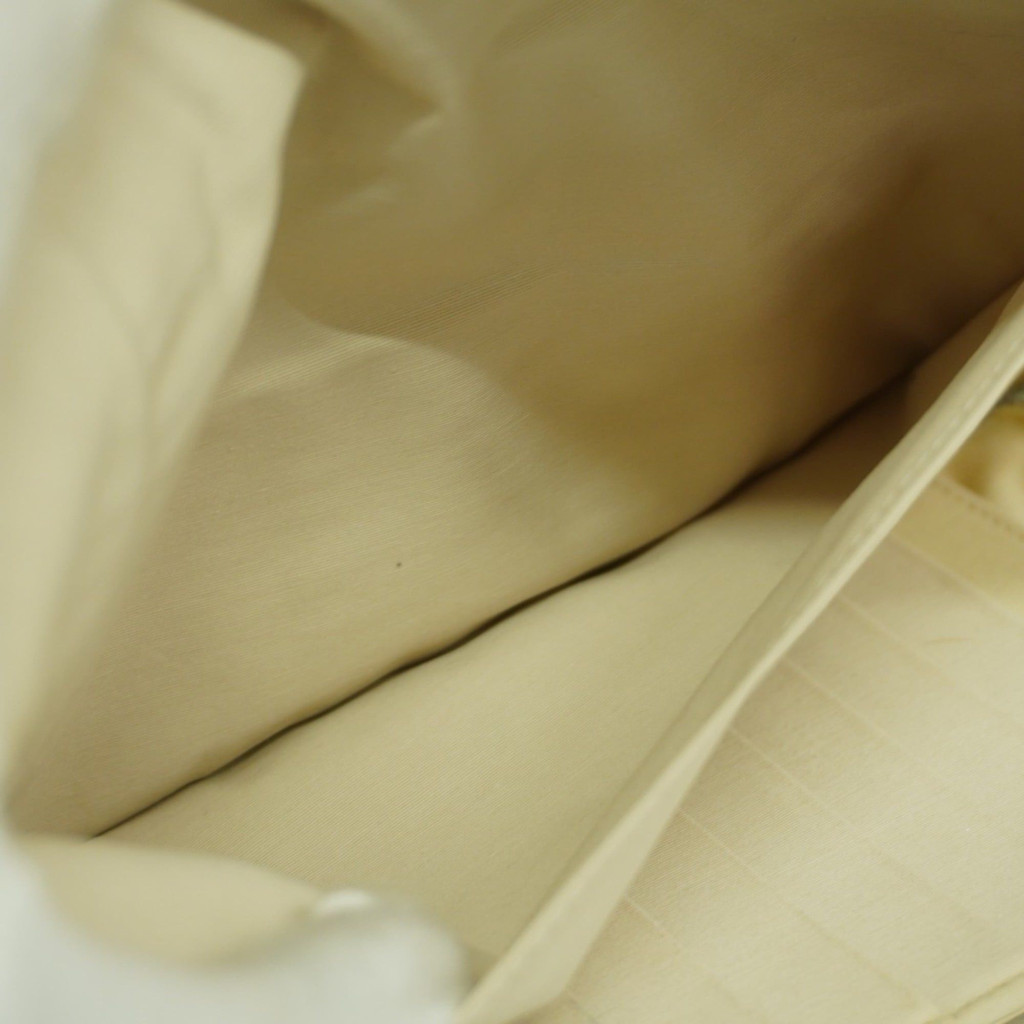 Hermes Hermès New Fool to Purse GM Canvas Beige Women's Long Wallet