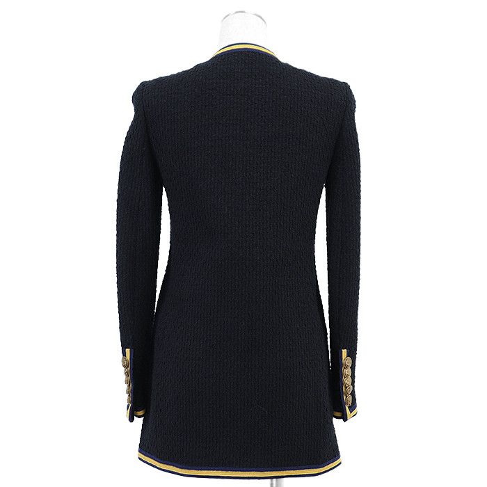 Gucci Gucci Gucci Tweed Double-Breasted Collarless Jacket Textile Outerwear DUTY FREE for USA Size ONE SIZE - 7 Thumbnail