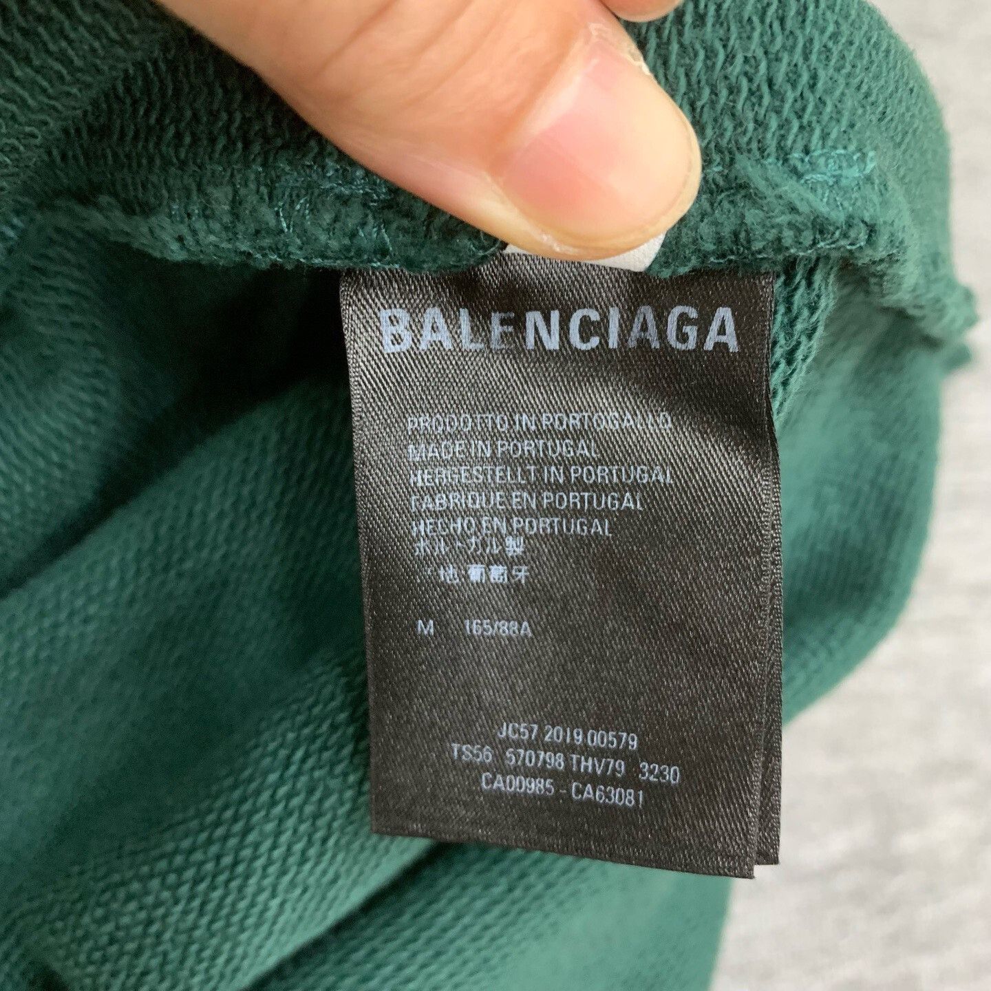 Balenciaga Balenciaga Green Logo Hoodie Sweatshirt M Size US M / EU 48-50 / 2 - 5 Thumbnail